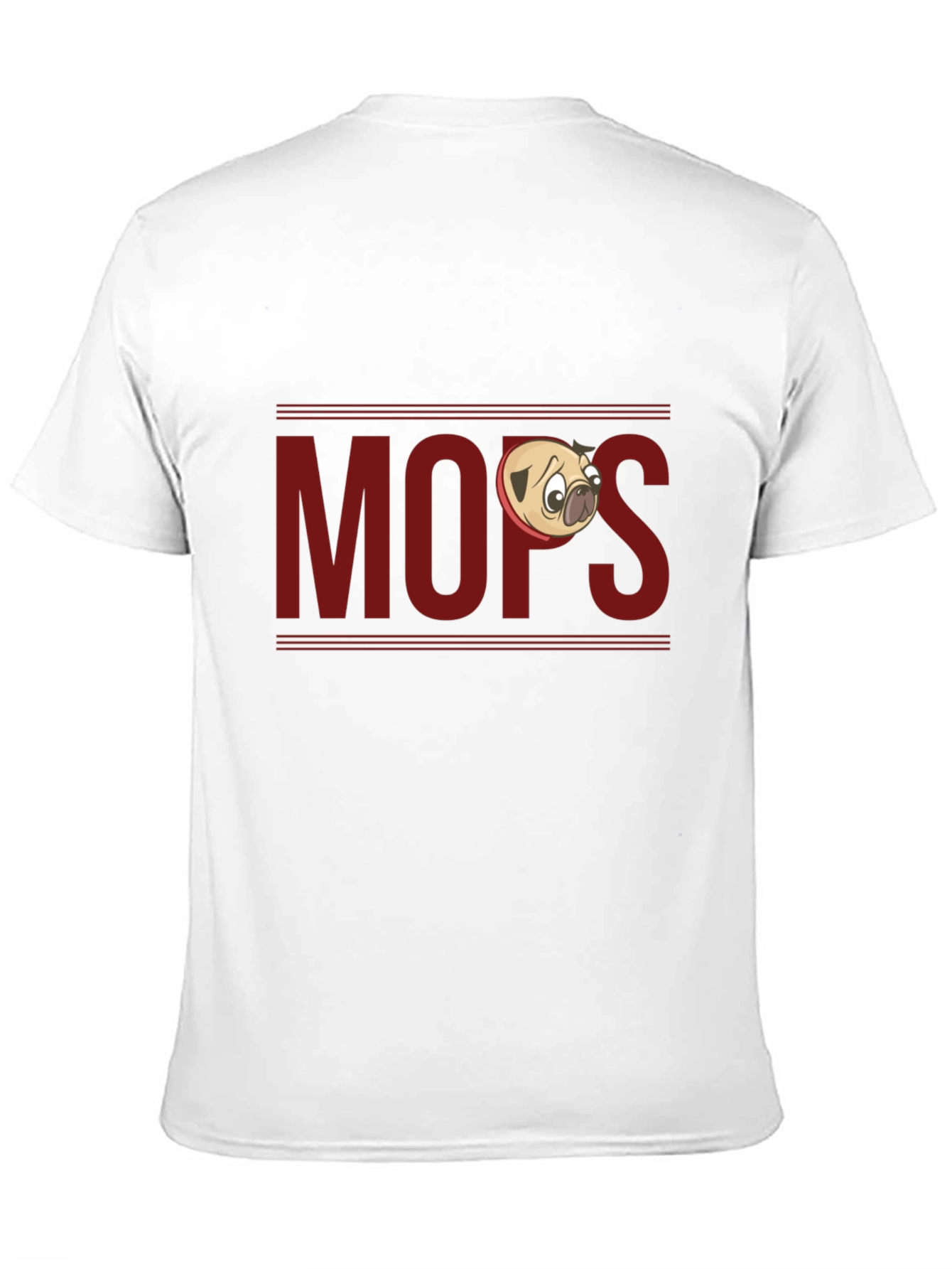 Funny Pug T-Shirt - Mops Cartoon Design