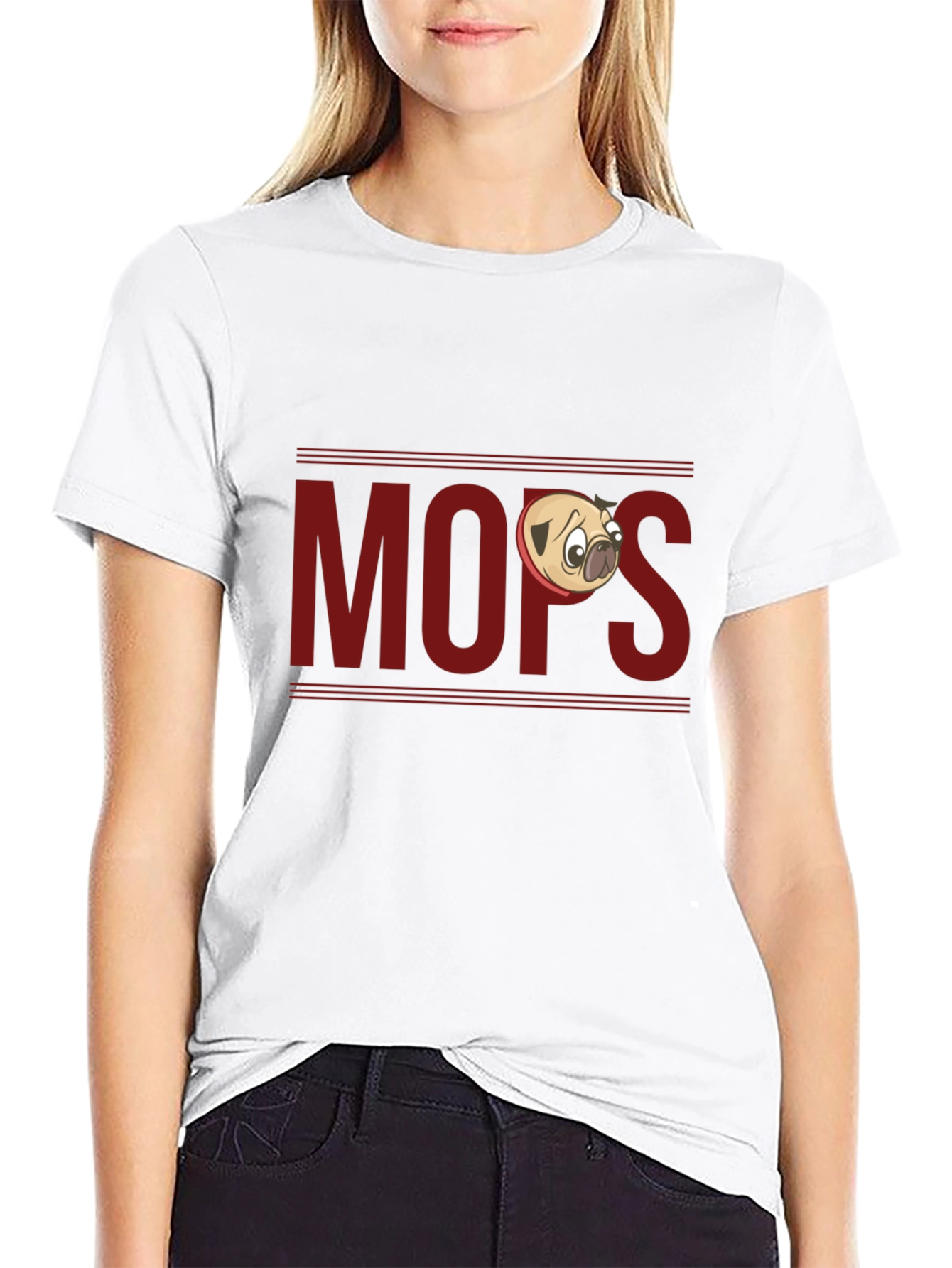 Funny Pug T-Shirt - Mops Cartoon Design