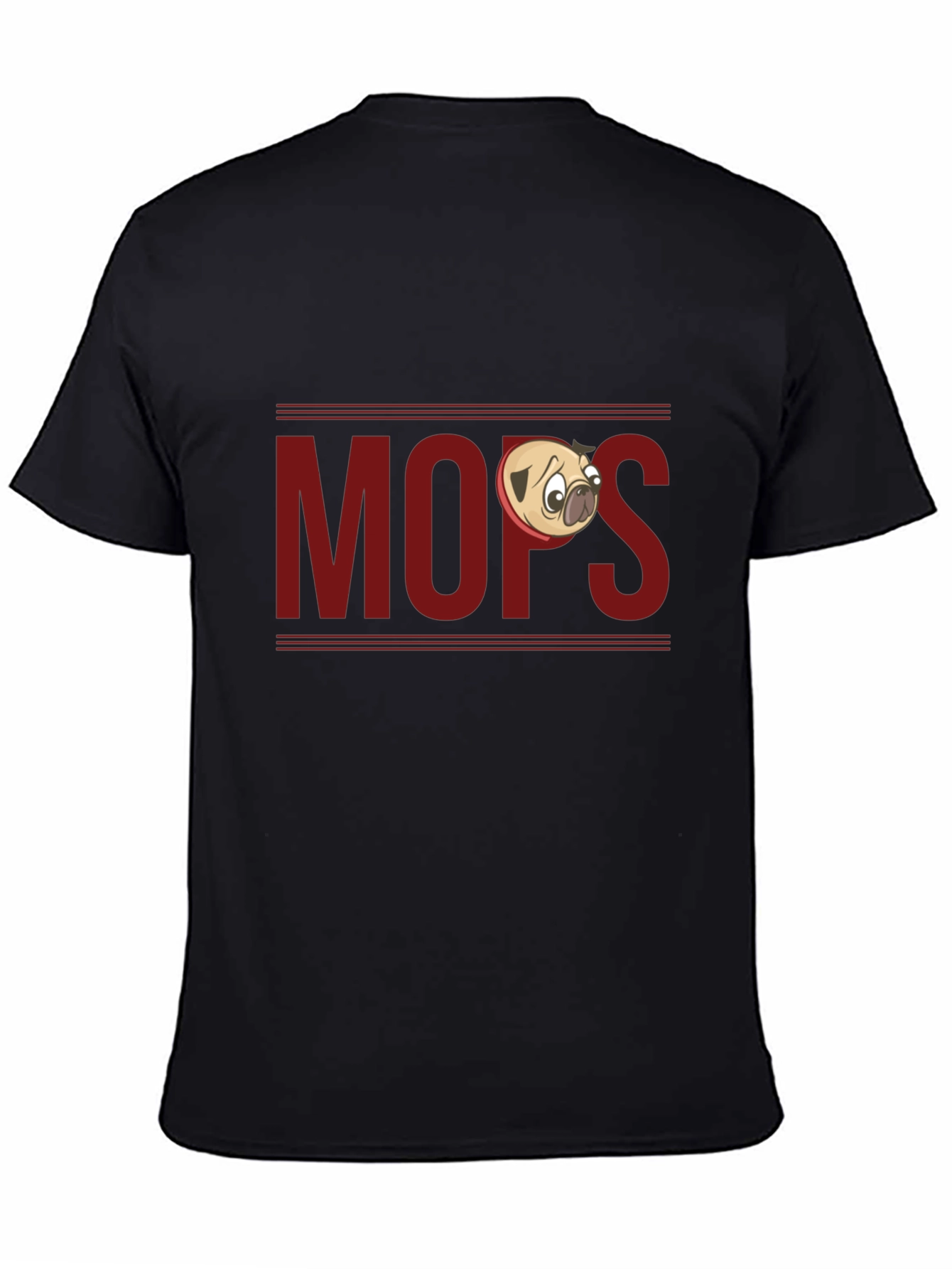 Funny Pug T-Shirt - Mops Cartoon Design