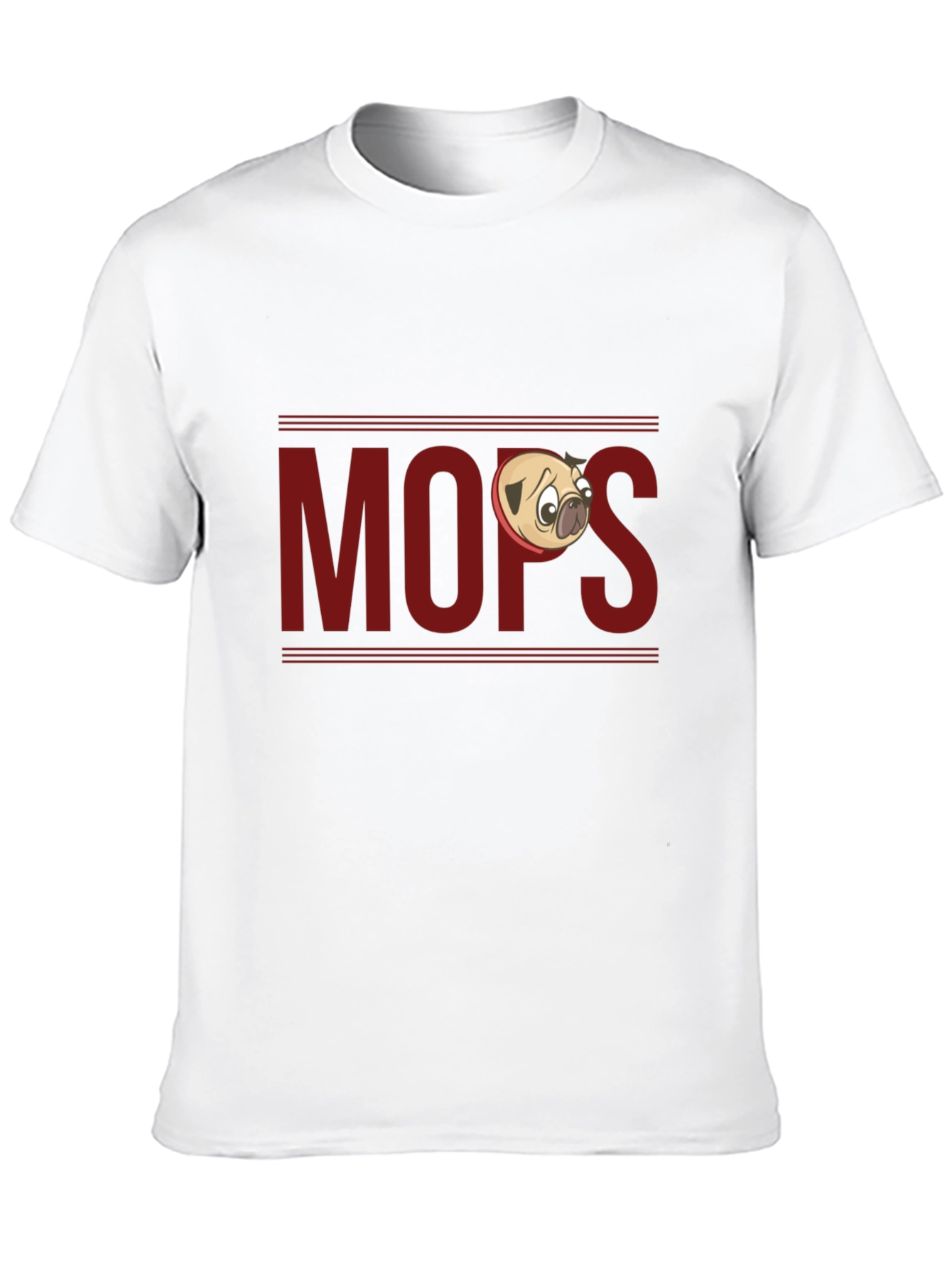 Funny Pug T-Shirt - Mops Cartoon Design