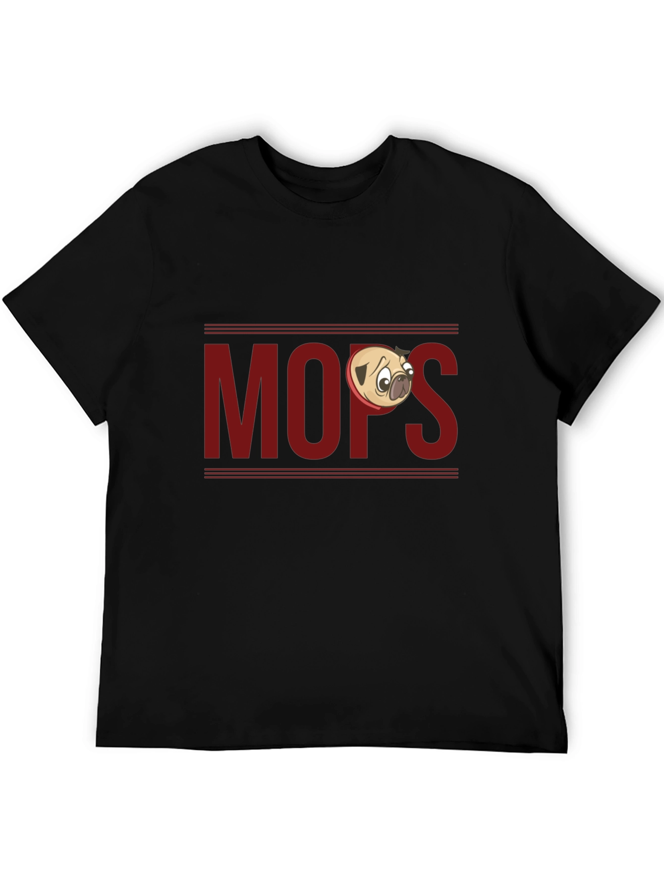 Funny Pug T-Shirt - Mops Cartoon Design