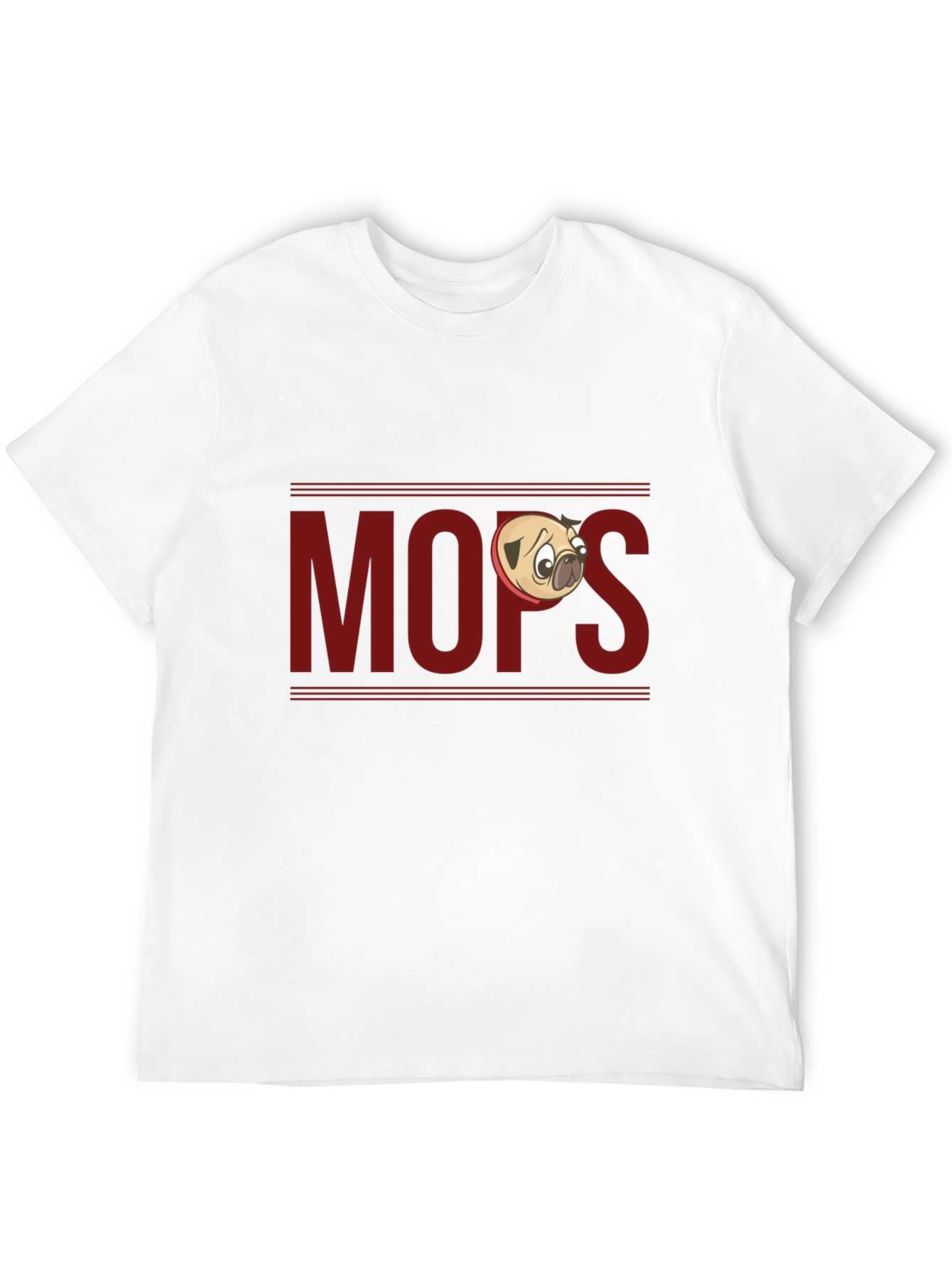 Funny Pug T-Shirt - Mops Cartoon Design
