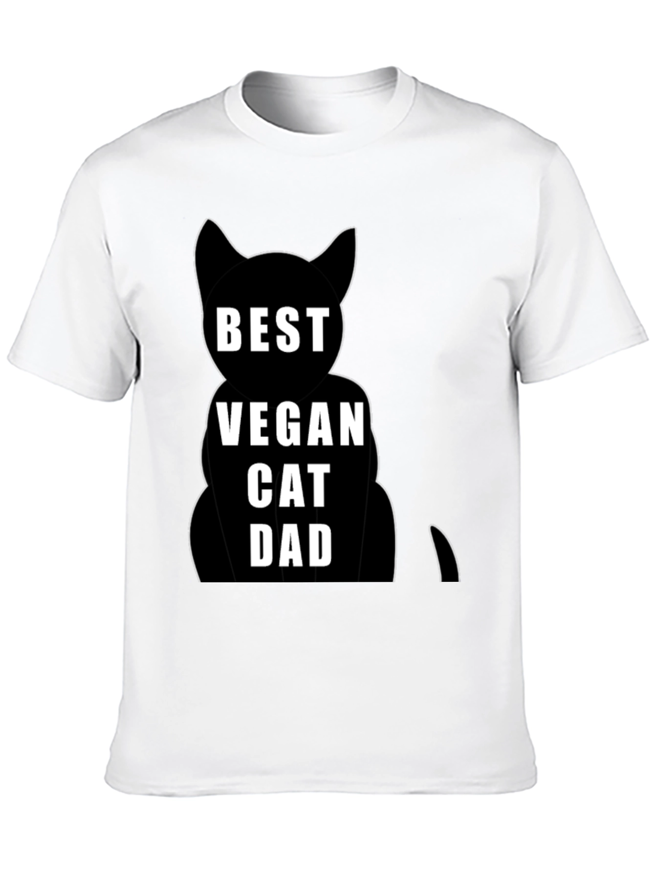 Best Vegan Cat Dad T-Shirt