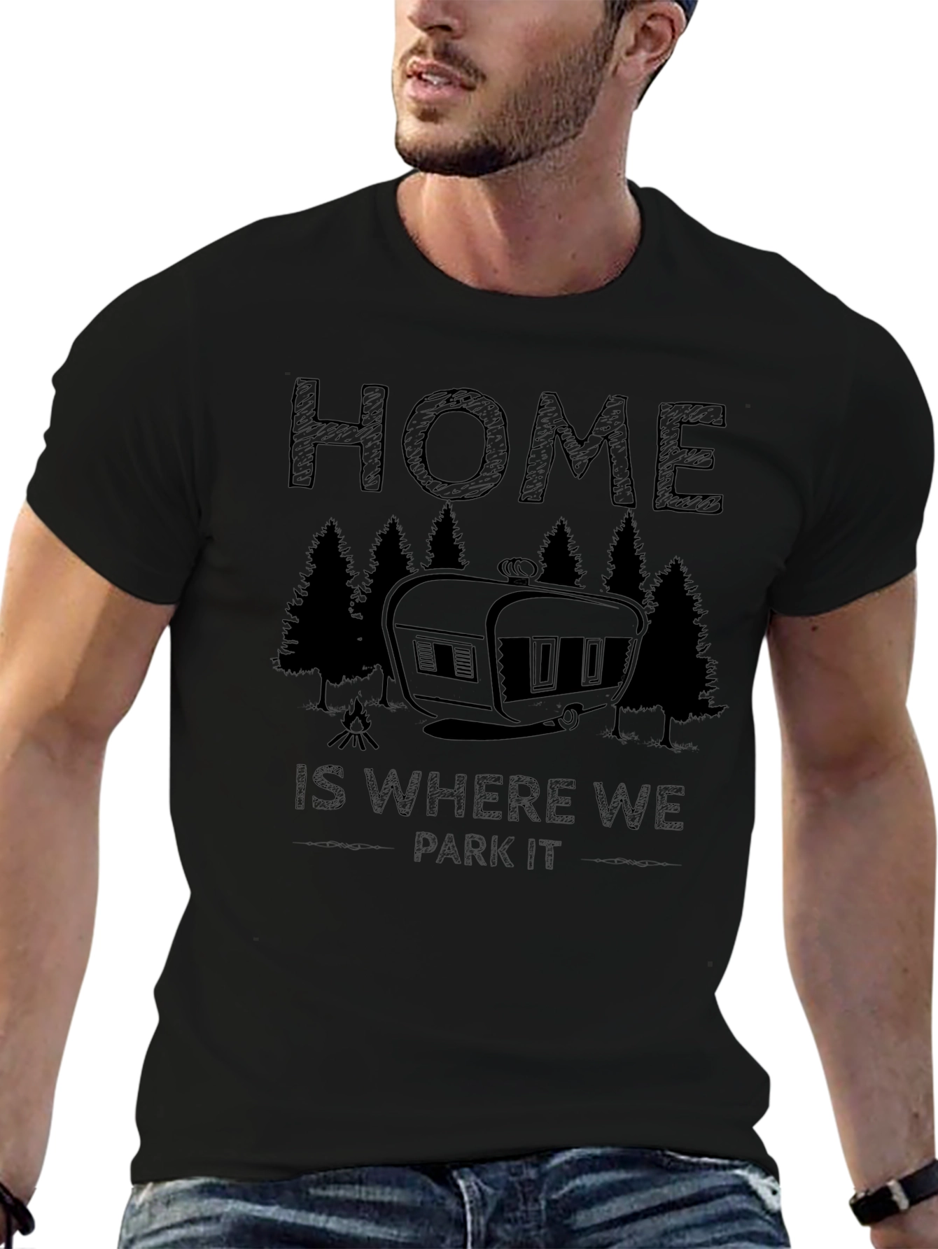 Home is Where We Park It Camping T-Shirt