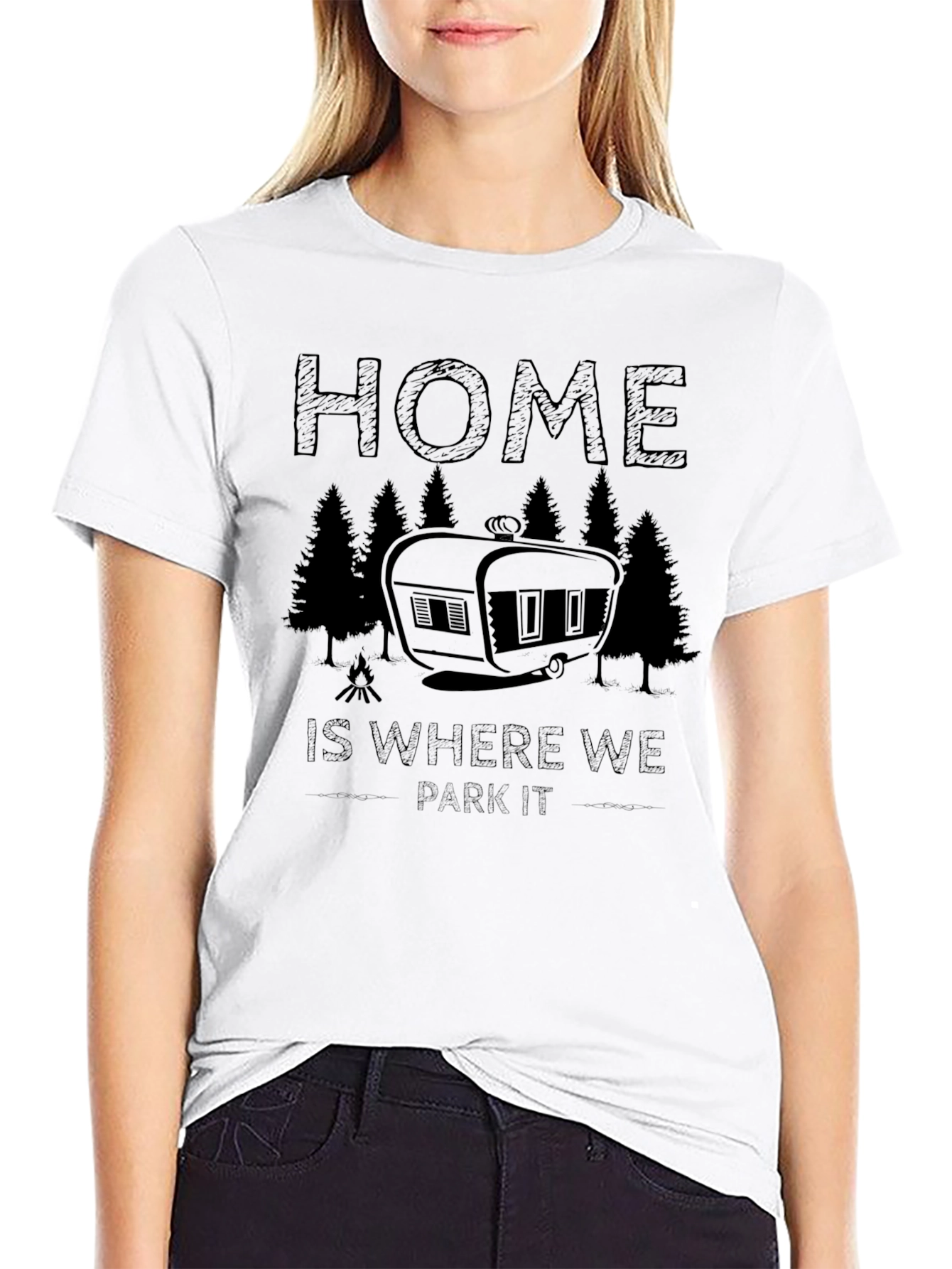 Home is Where We Park It Camping T-Shirt