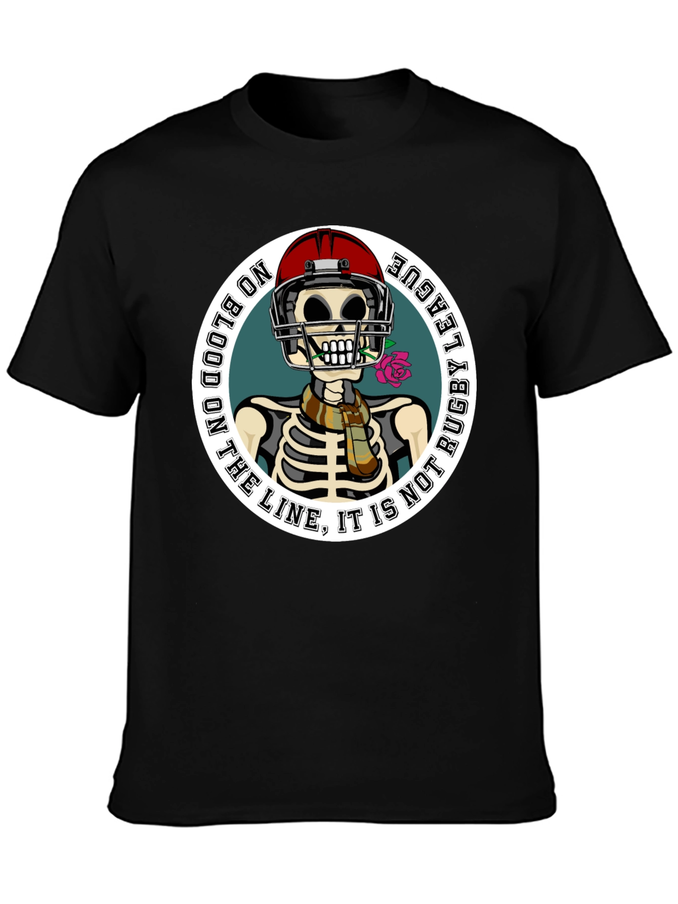 Rugby League Skeleton Graphic T-Shirt