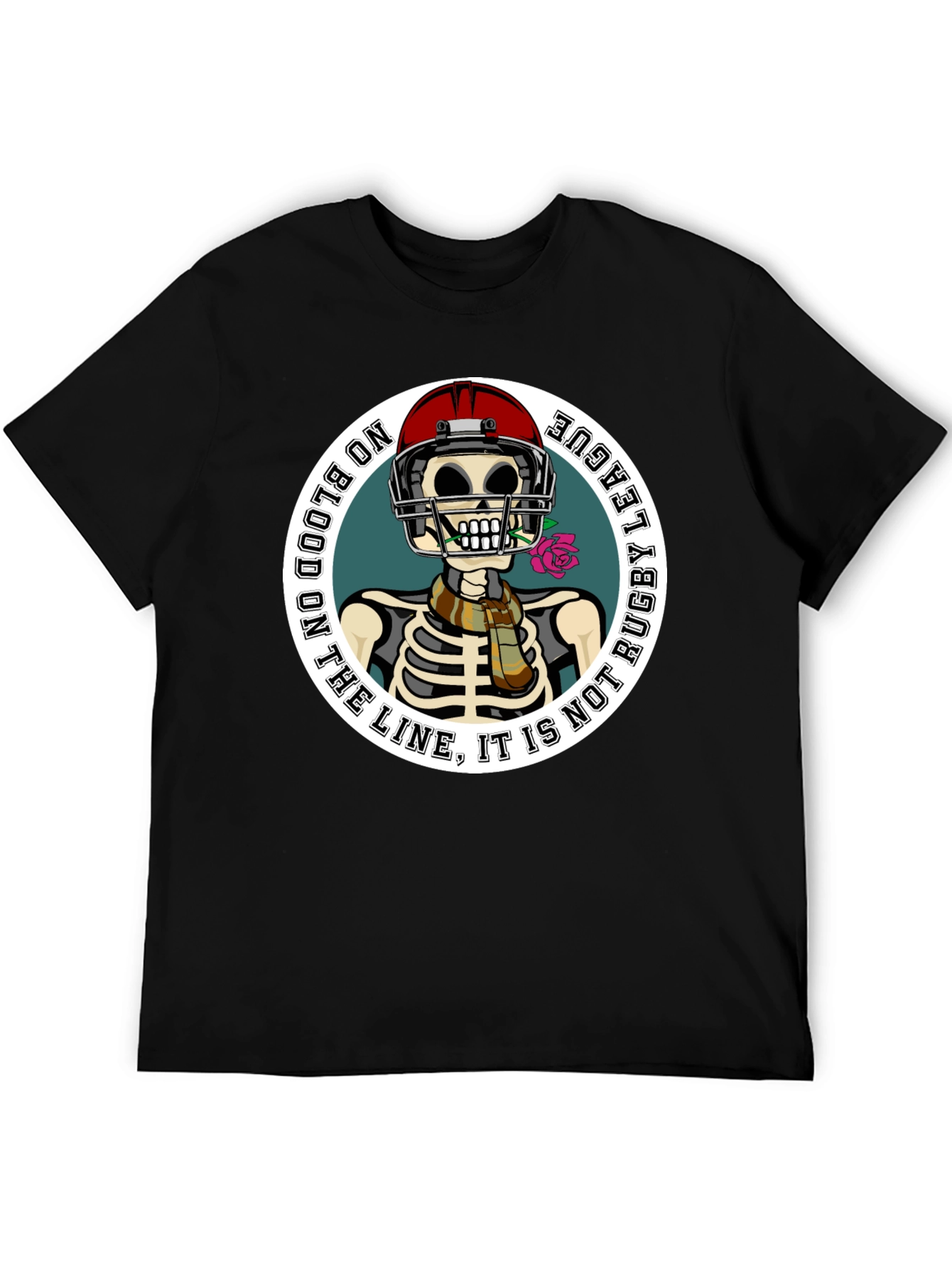 Rugby League Skeleton Graphic T-Shirt