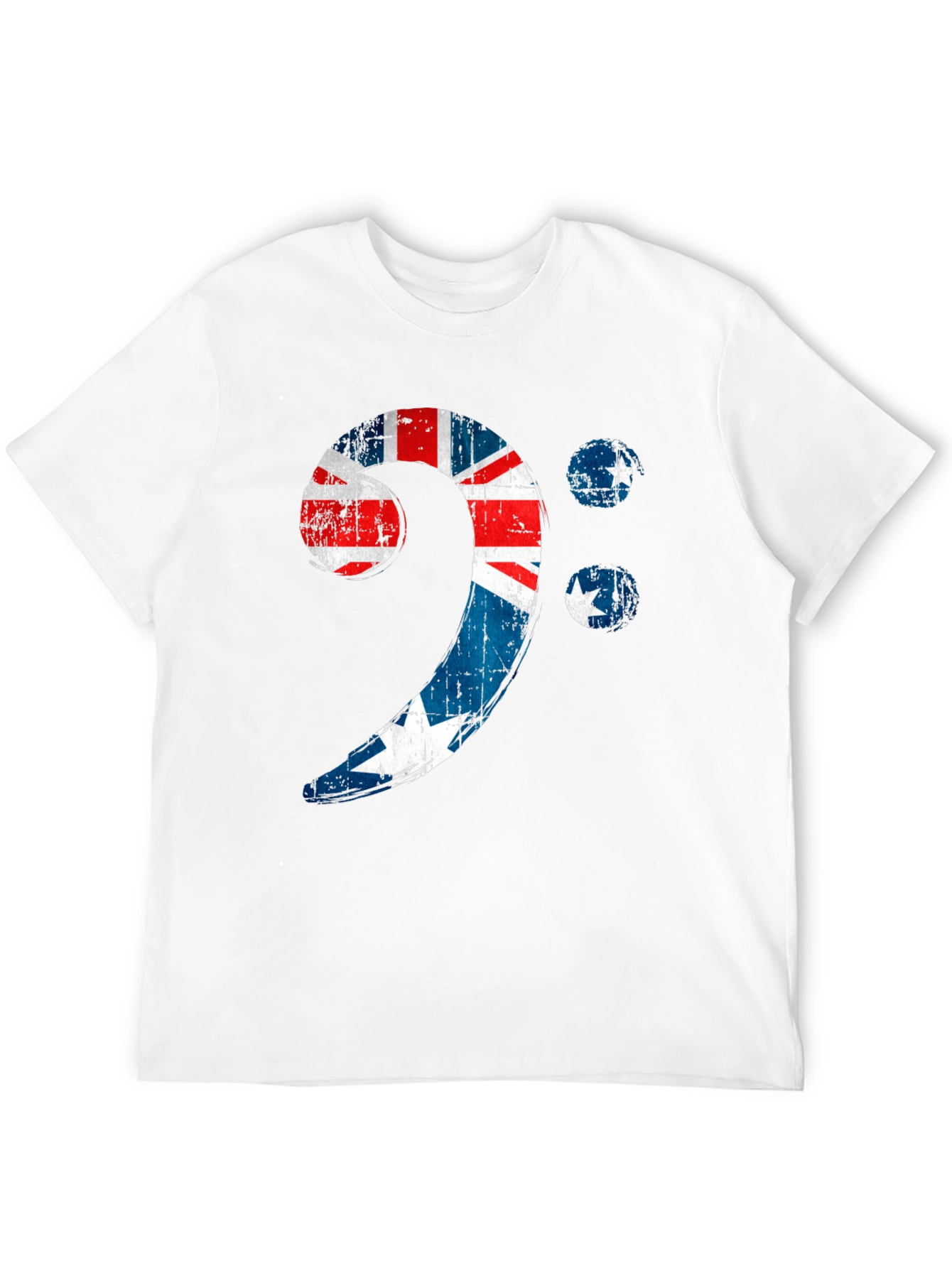 Bass Clef Australian Flag Graphic Tee