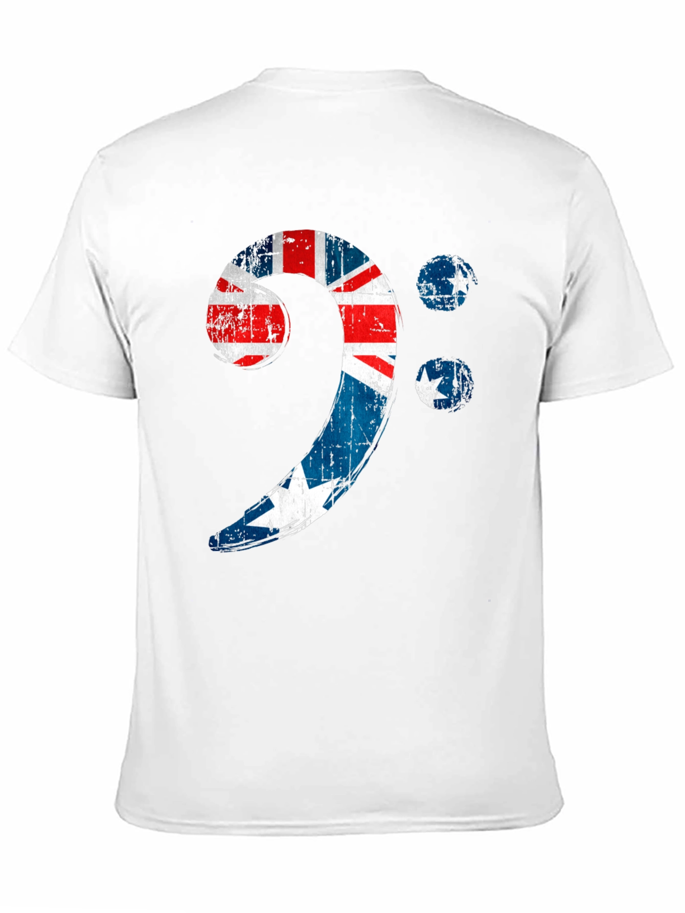 Bass Clef Australian Flag Graphic Tee