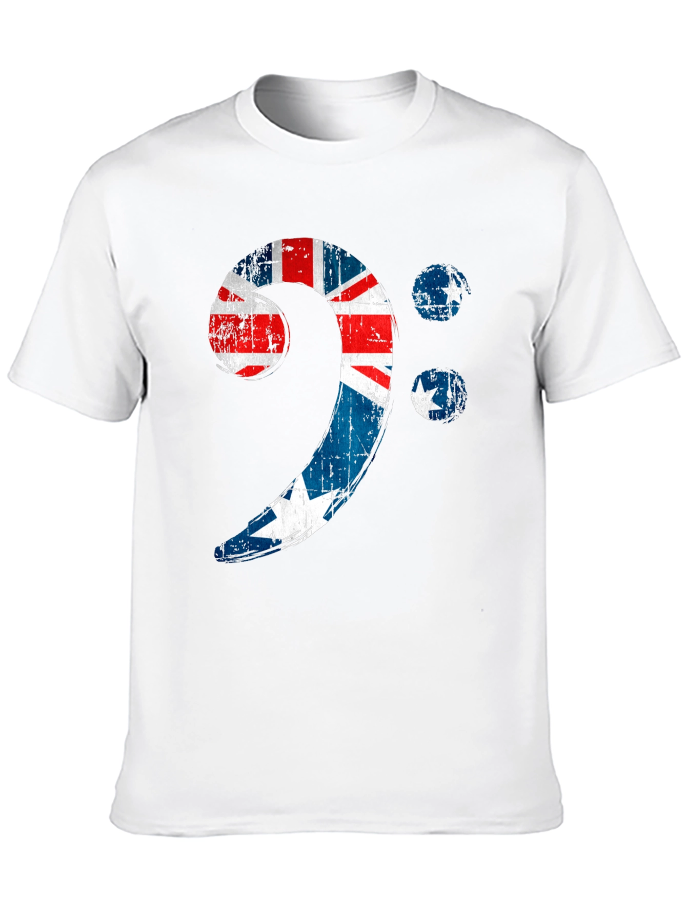 Bass Clef Australian Flag Graphic Tee