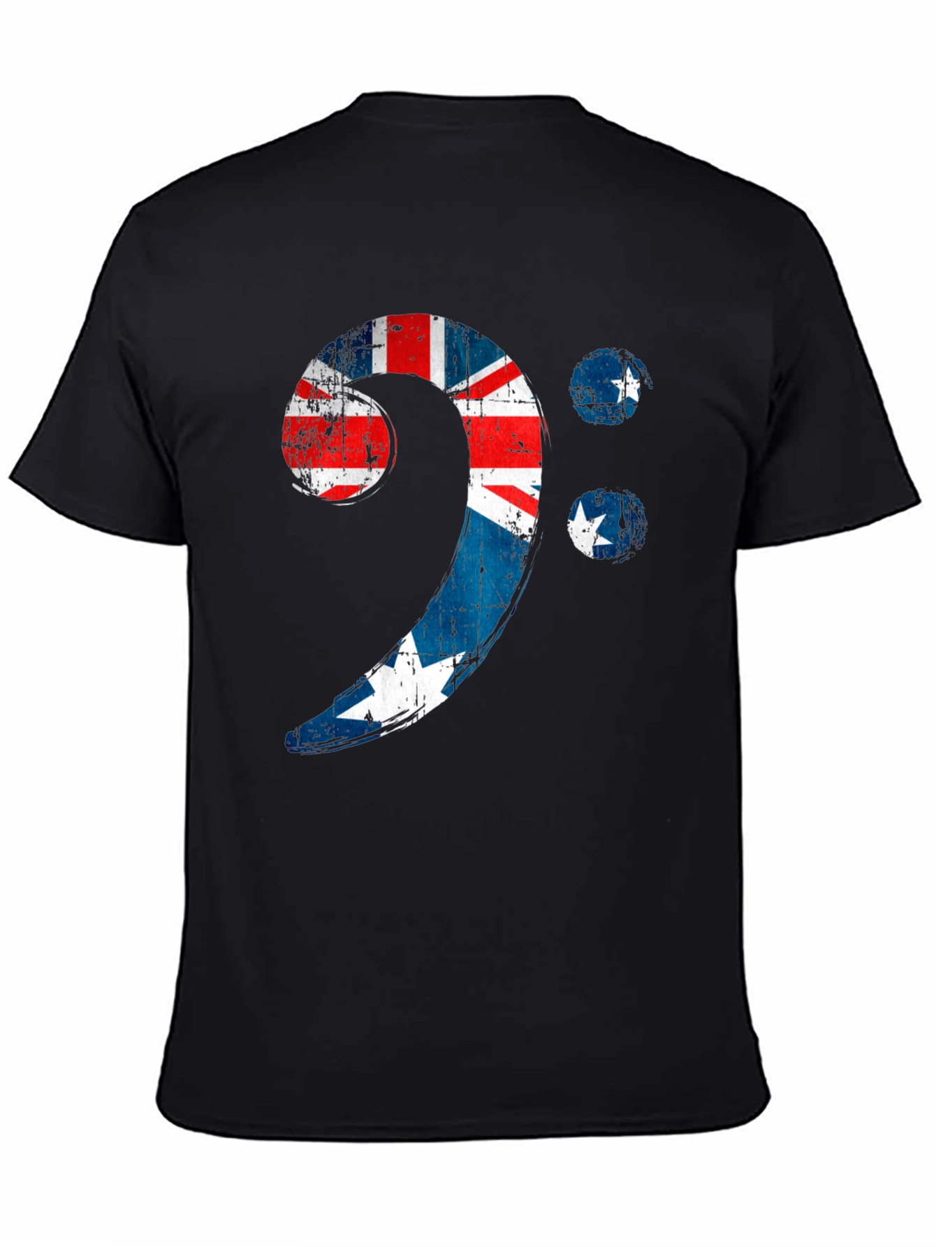 Bass Clef Australian Flag Graphic Tee
