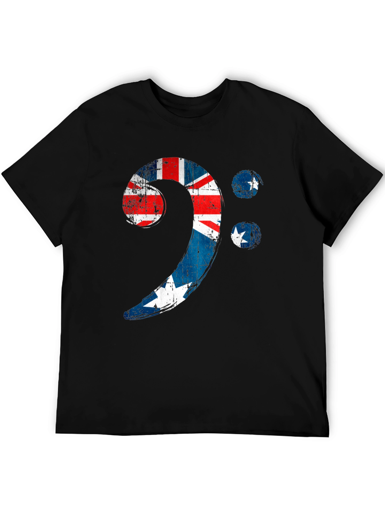 Bass Clef Australian Flag Graphic Tee
