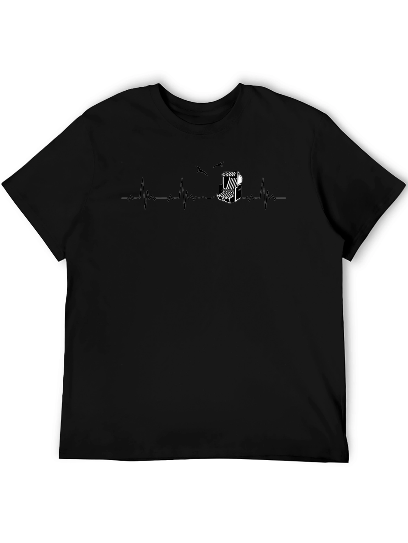 Beach Chair Heartbeat T-Shirt - Coastal Life Tee