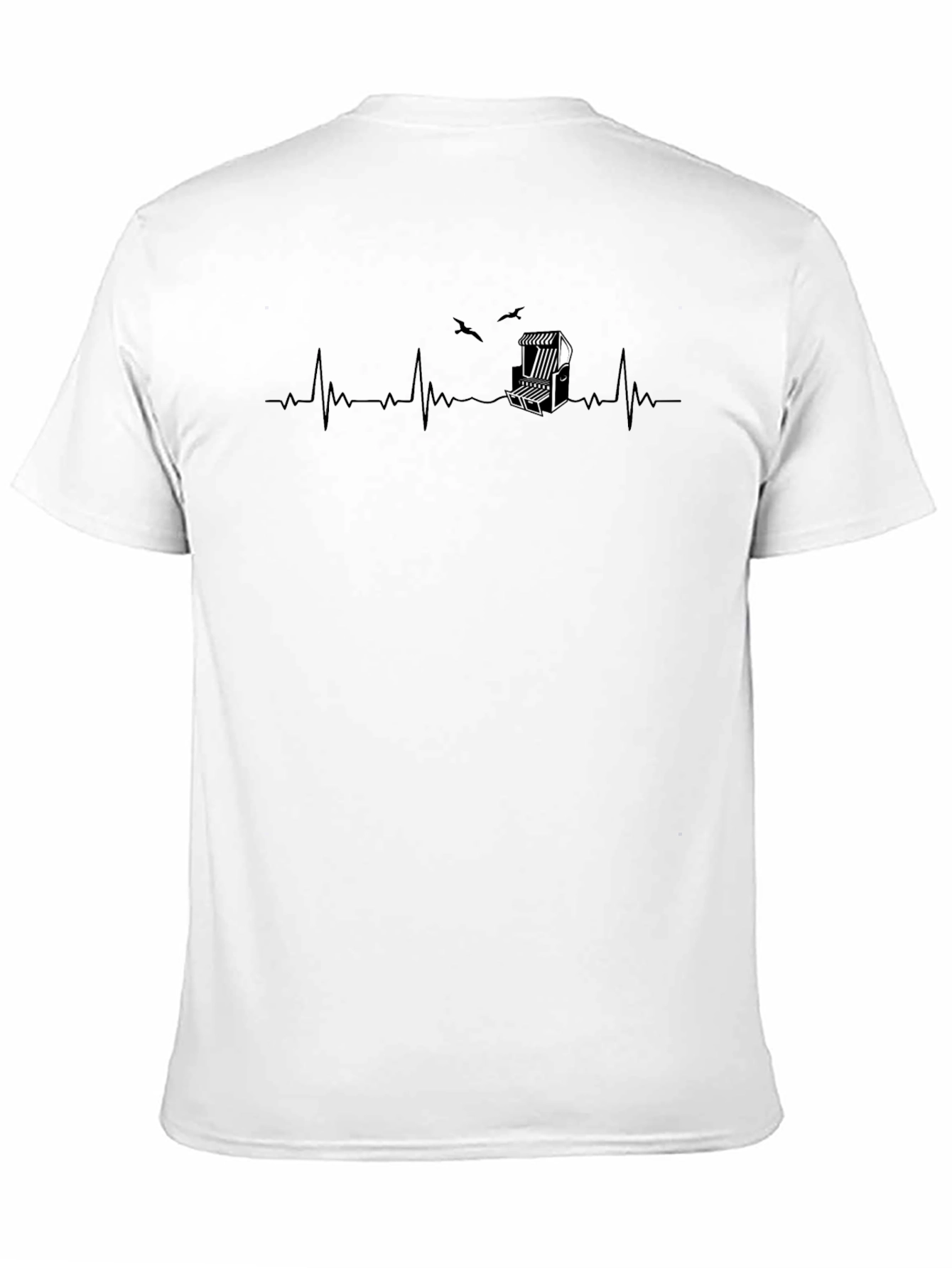 Beach Chair Heartbeat T-Shirt - Coastal Life Tee