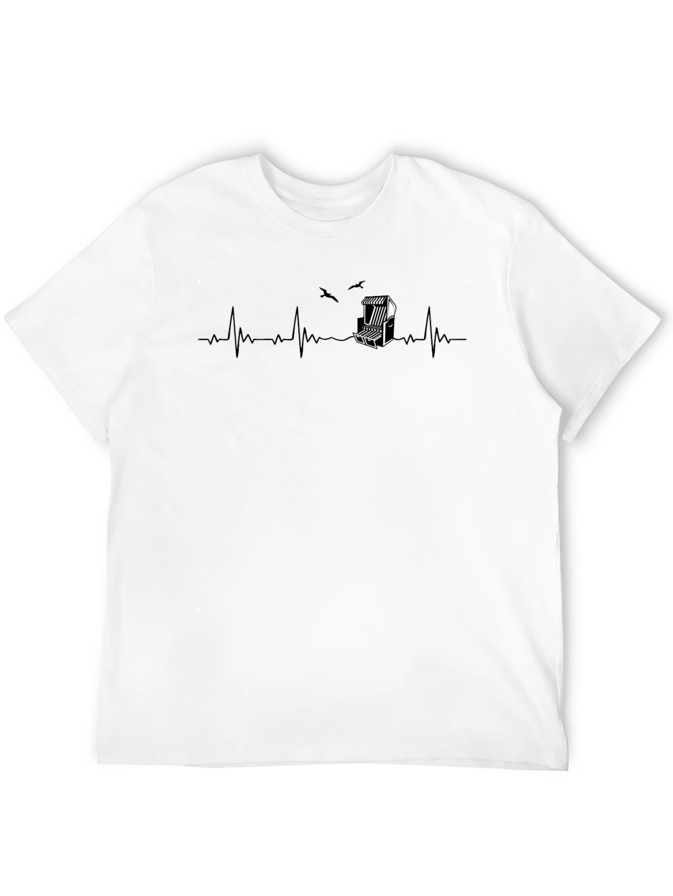 Beach Chair Heartbeat T-Shirt - Coastal Life Tee