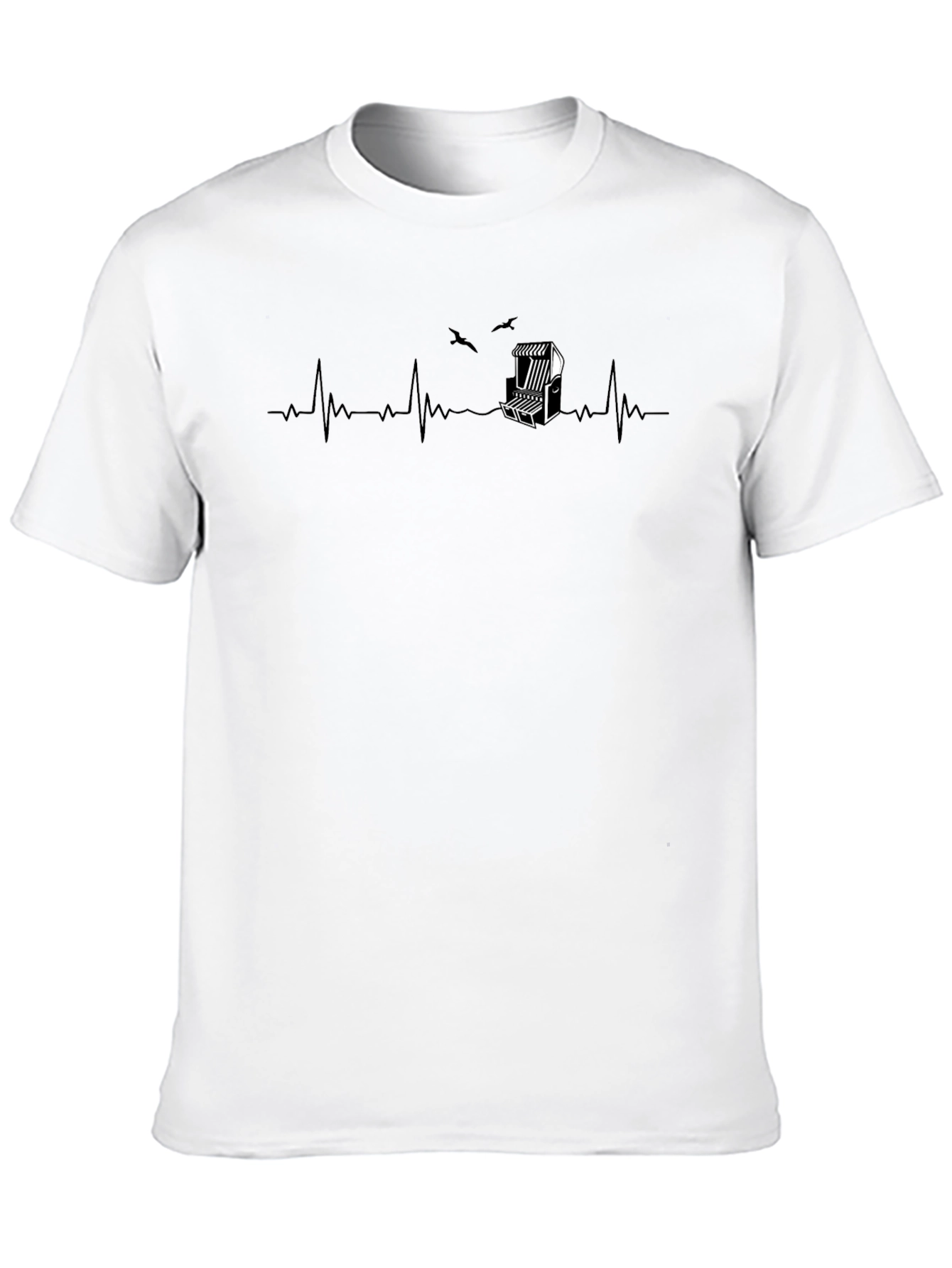 Beach Chair Heartbeat T-Shirt - Coastal Life Tee