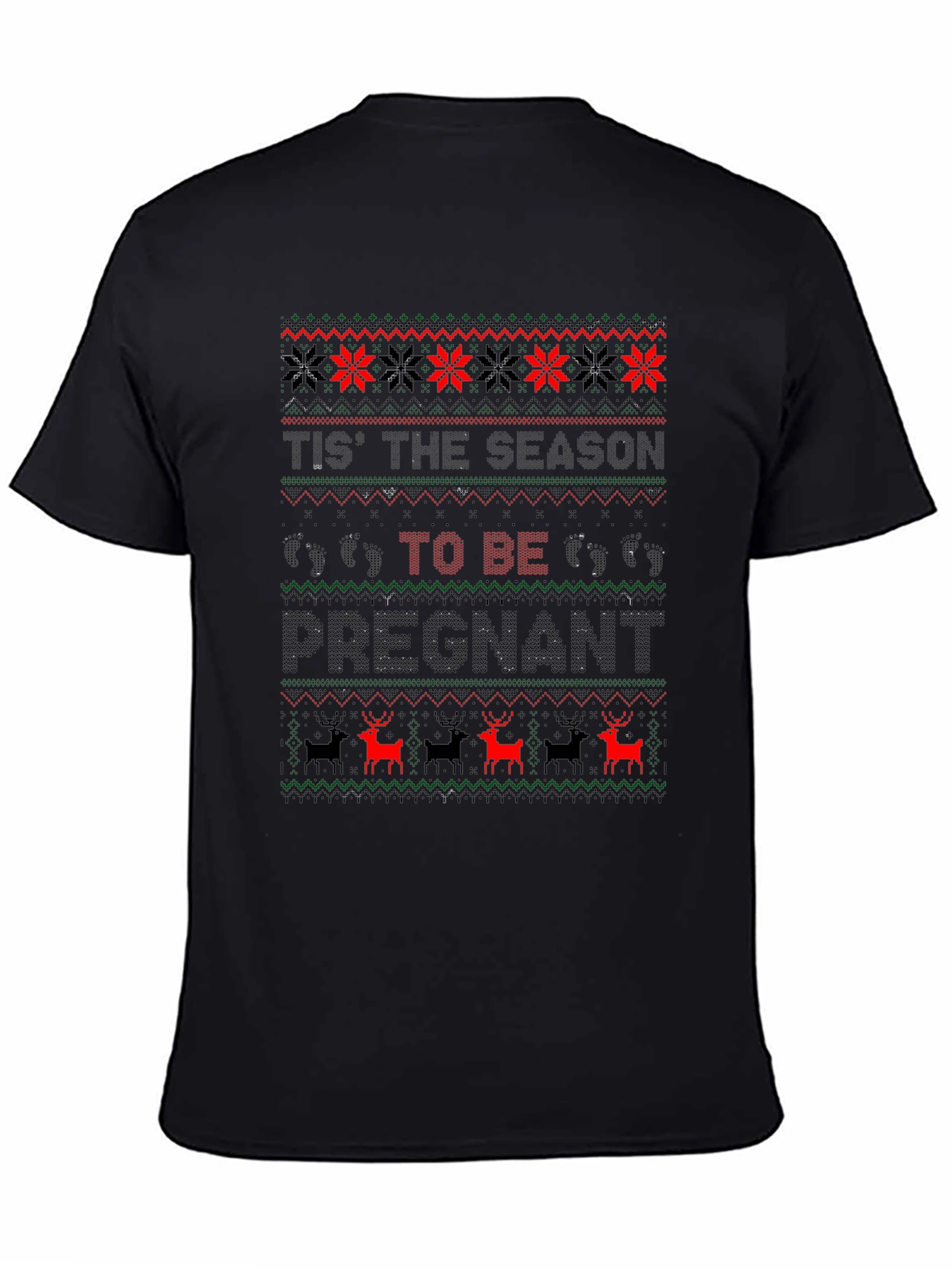 Ugly Christmas Pregnancy T-Shirt