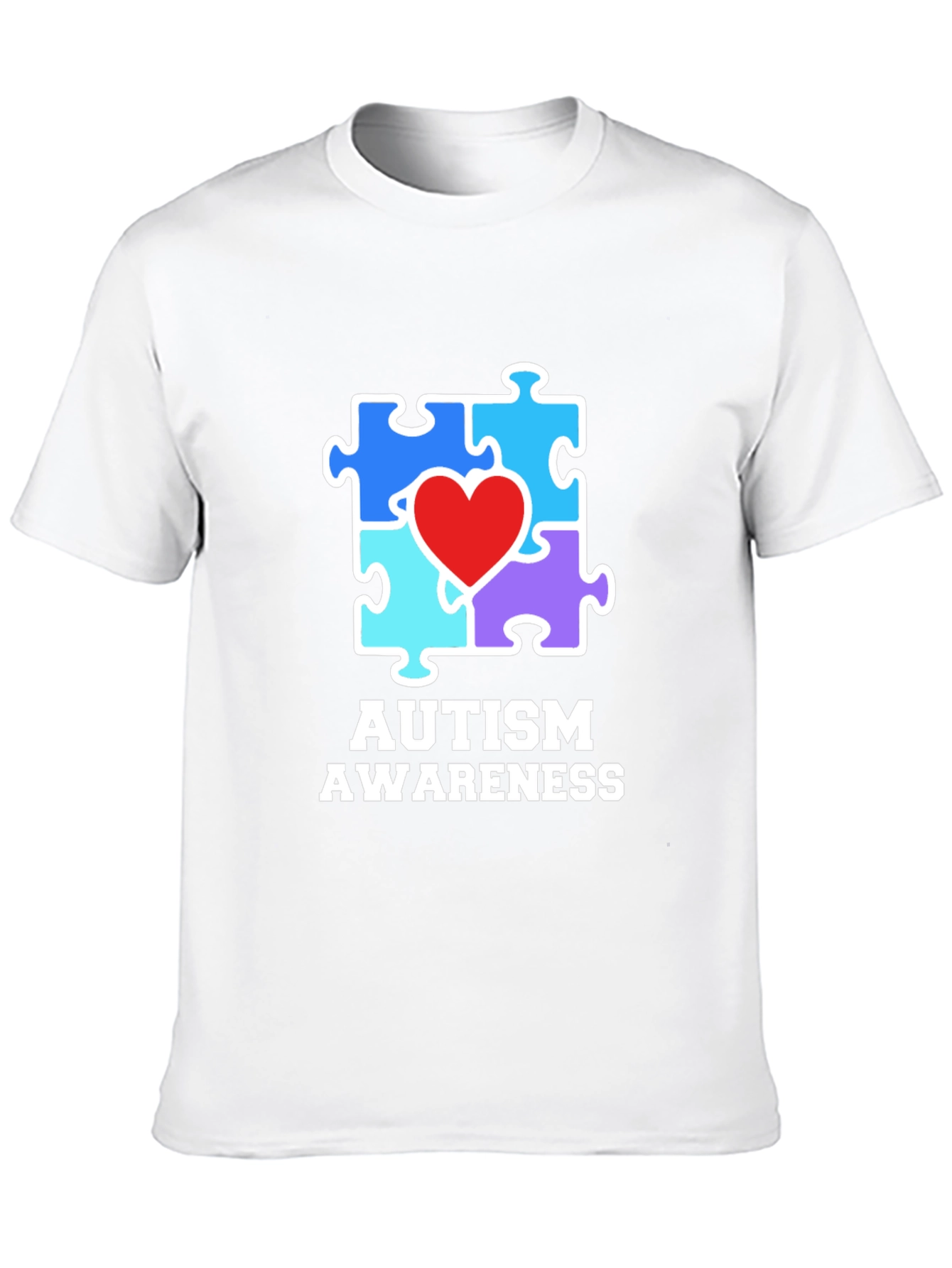 Autism Awareness Puzzle Piece Heart T-Shirt