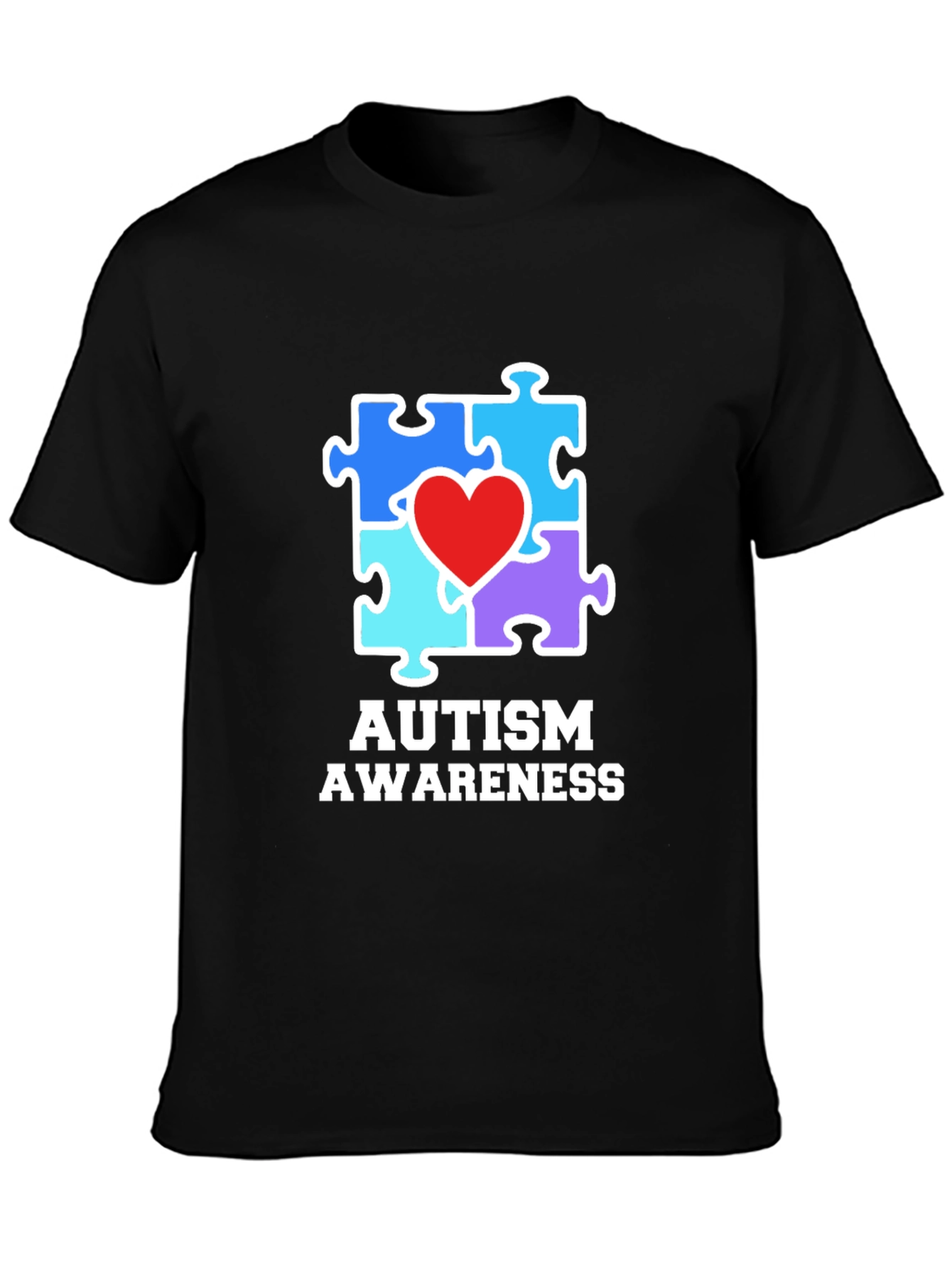 Autism Awareness Puzzle Piece Heart T-Shirt