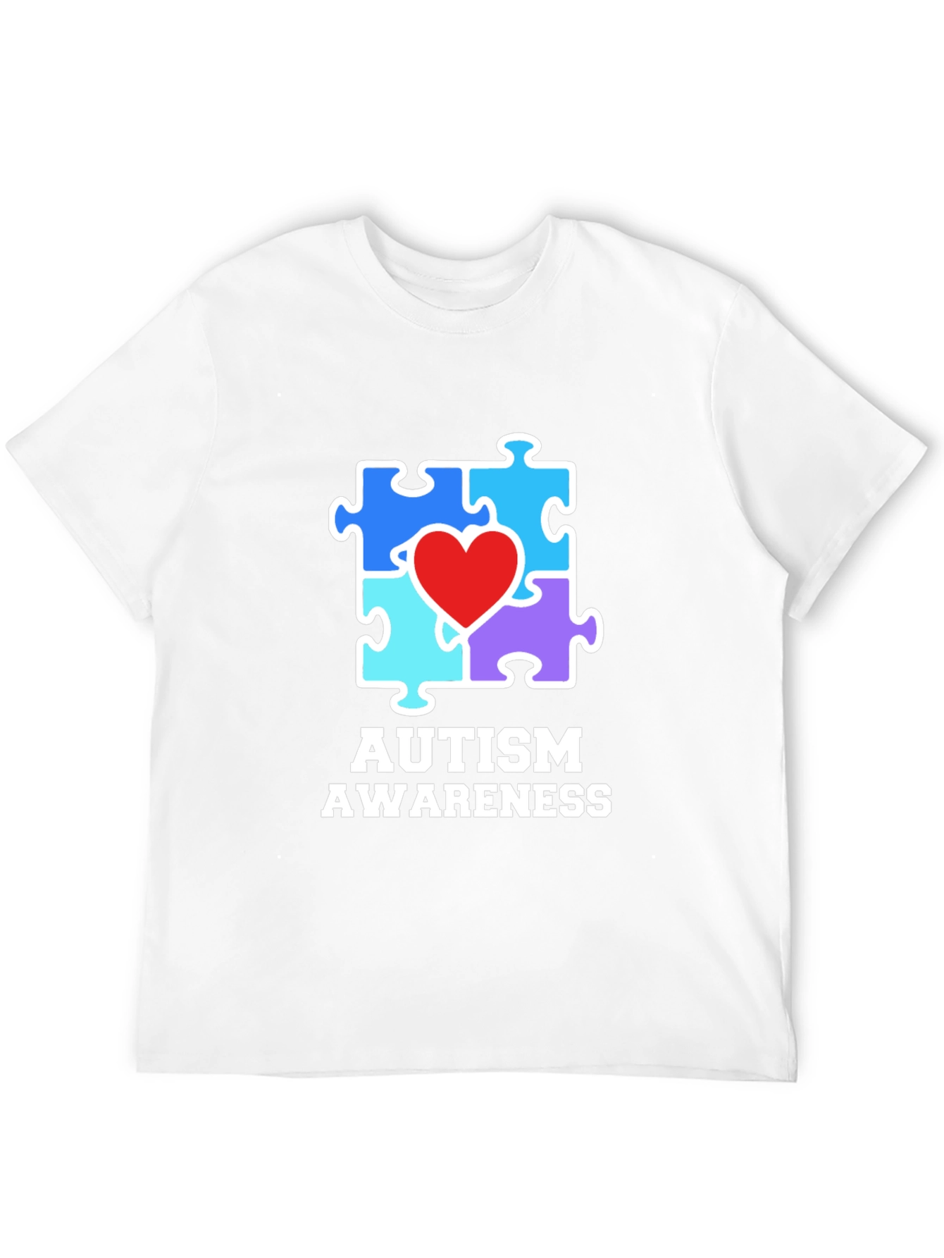 Autism Awareness Puzzle Piece Heart T-Shirt