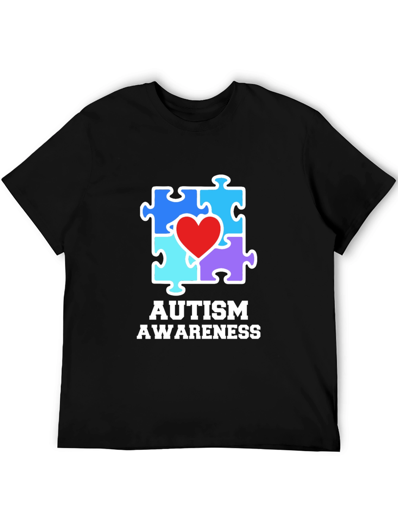 Autism Awareness Puzzle Piece Heart T-Shirt