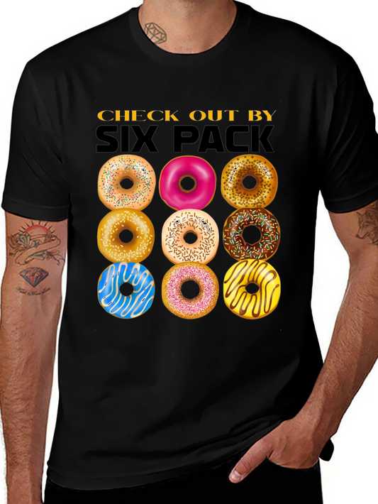 Donut Six Pack T-Shirt - Sweet Treat Graphic Tee