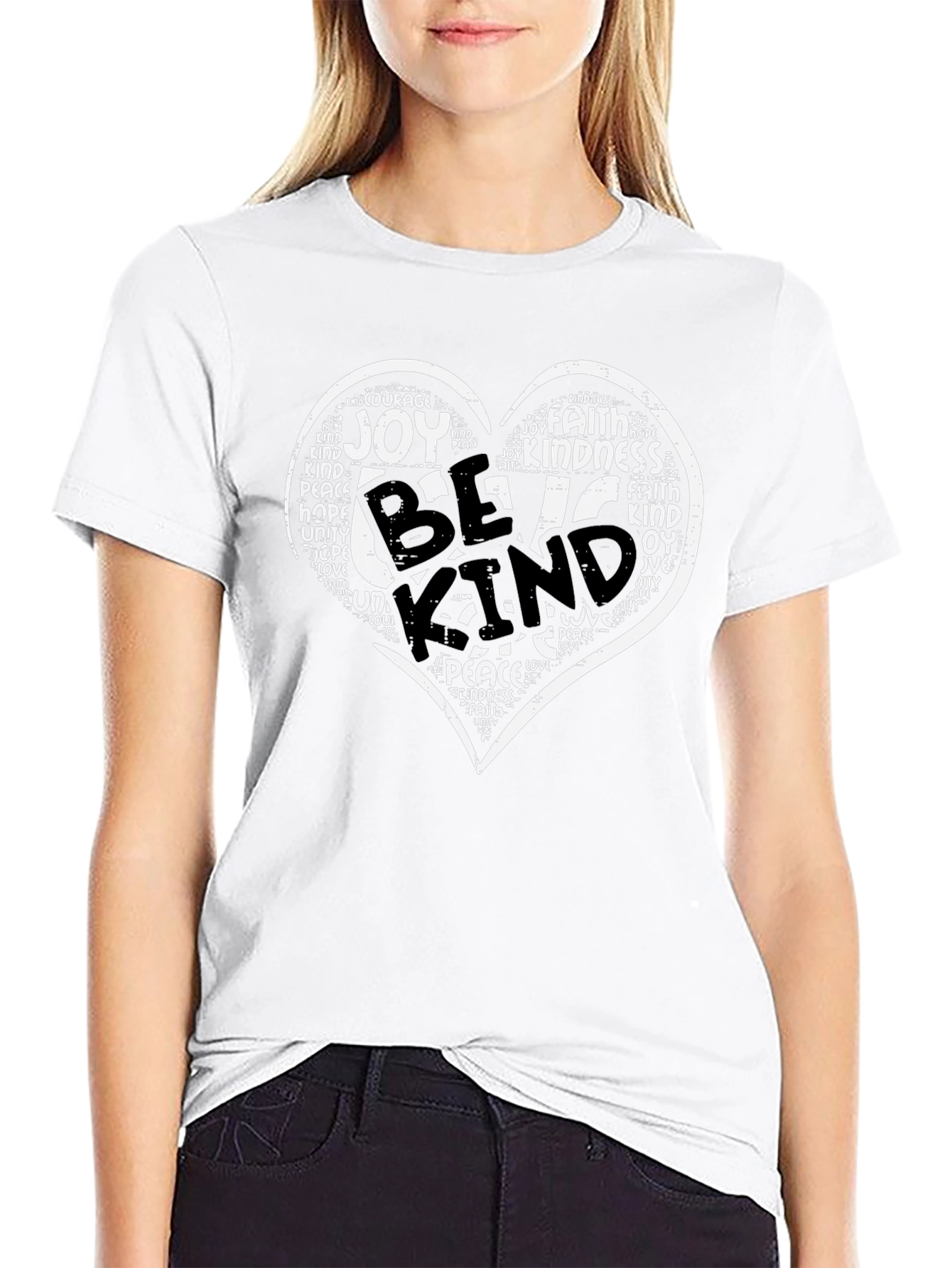 Be Kind T-Shirt Inspirational Heart Graphic Tee