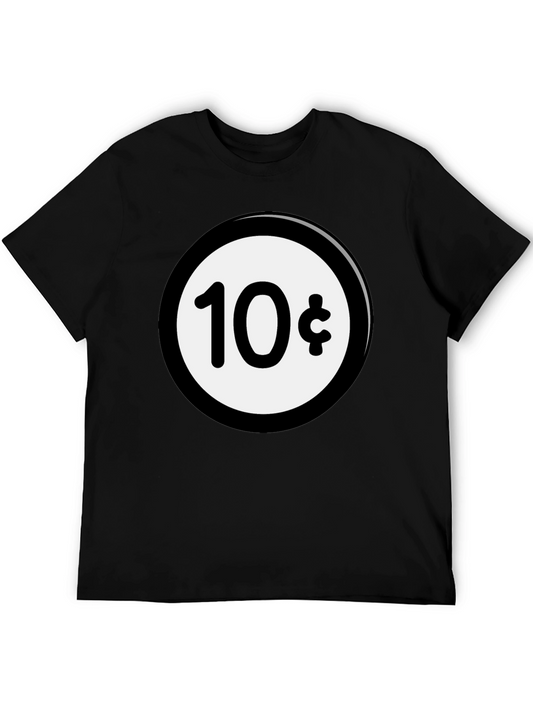 Novelty 10 Cent T-Shirt - Black Graphic Tee