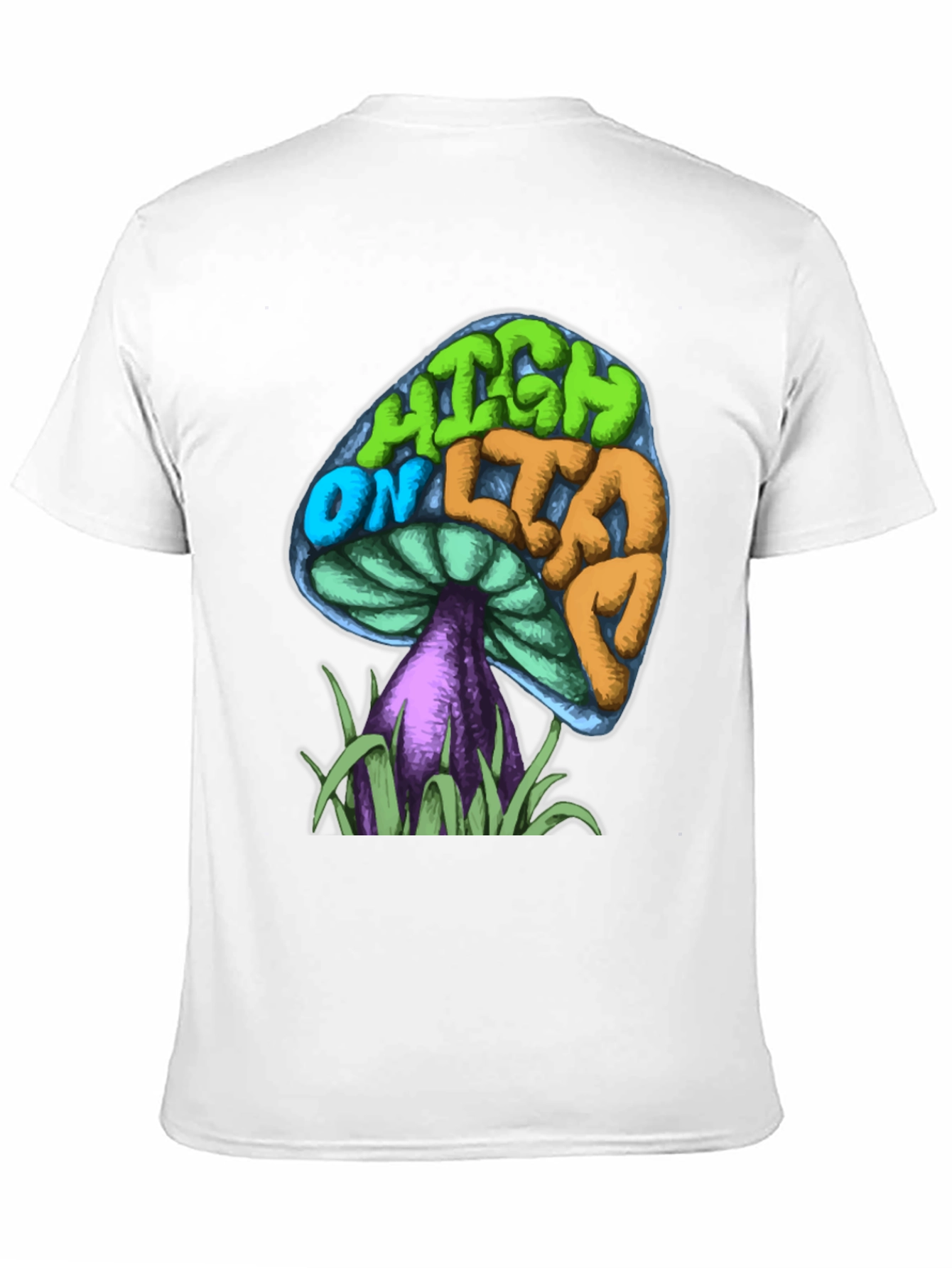 Psychedelic Mushroom Graphic Tee - High On Life