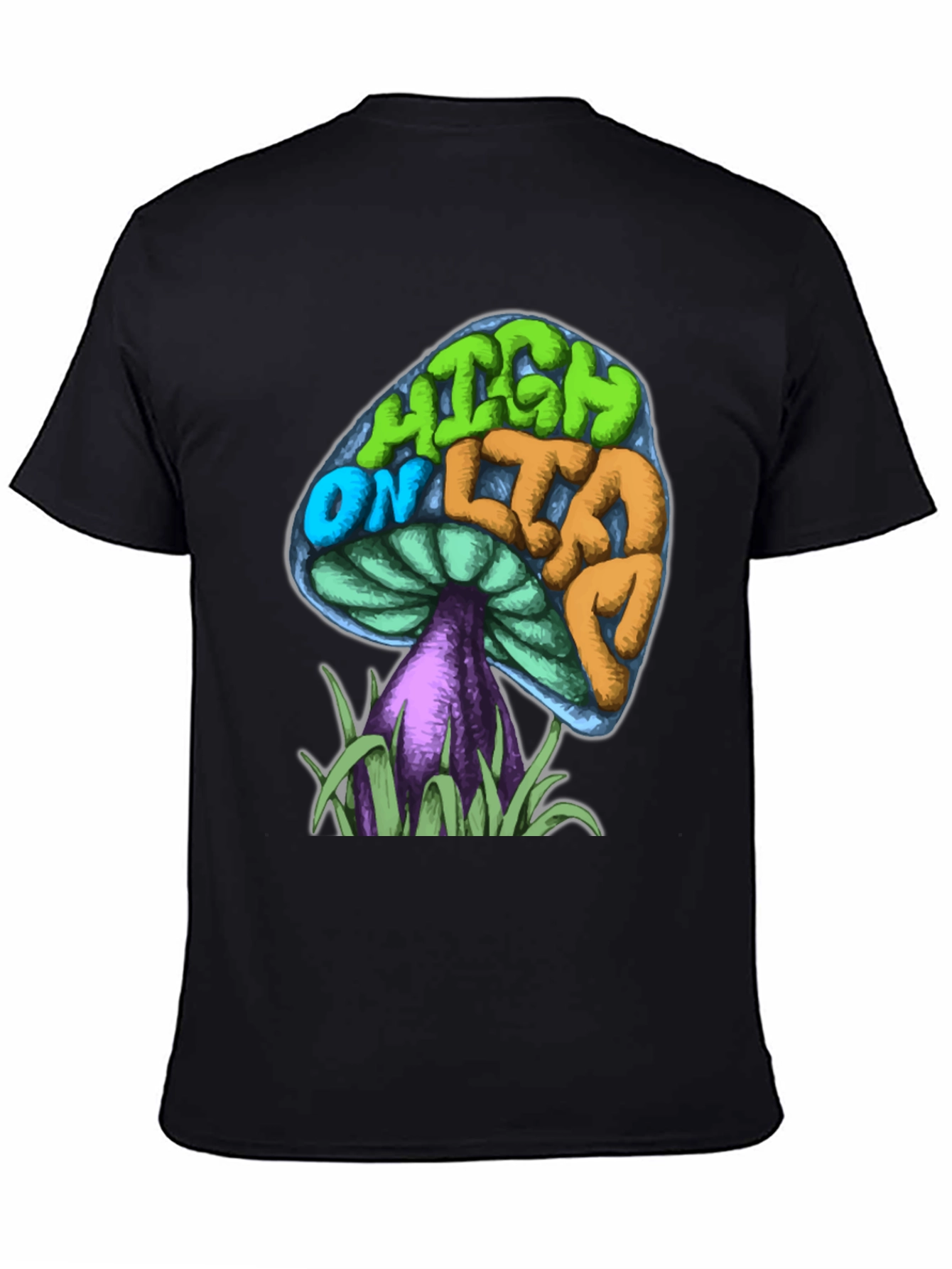 Psychedelic Mushroom Graphic Tee - High On Life