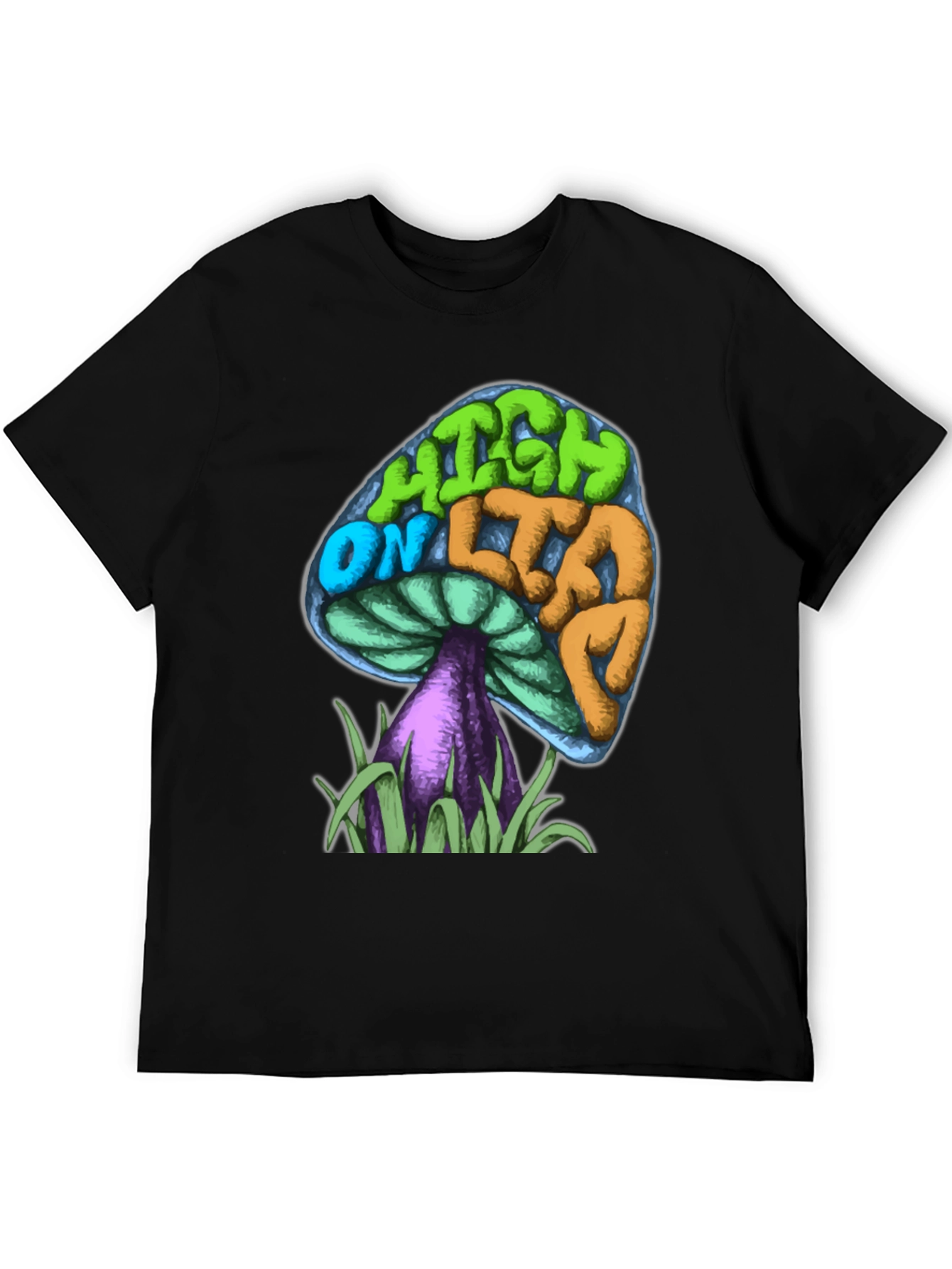 Psychedelic Mushroom Graphic Tee - High On Life