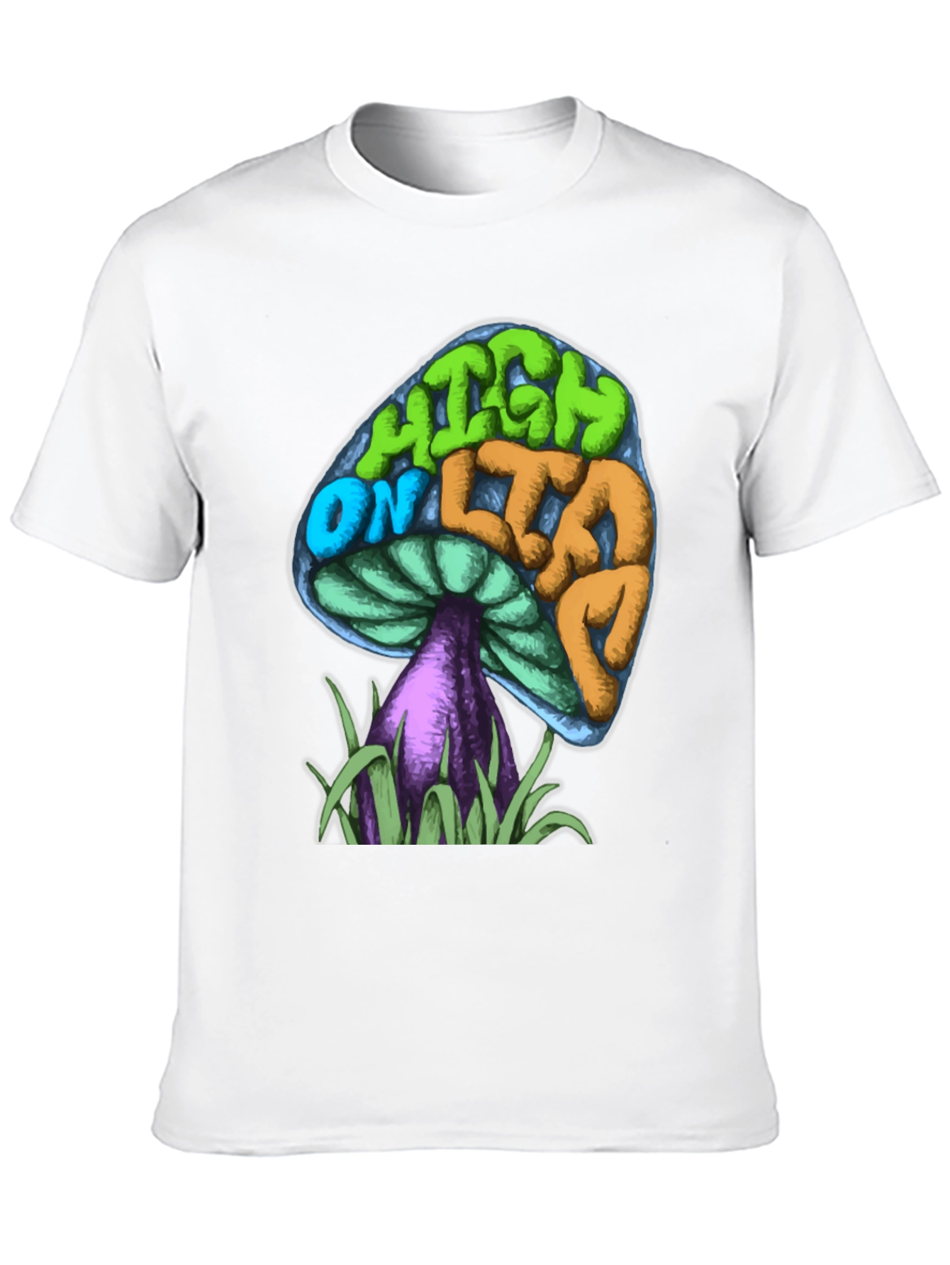 Psychedelic Mushroom Graphic Tee - High On Life