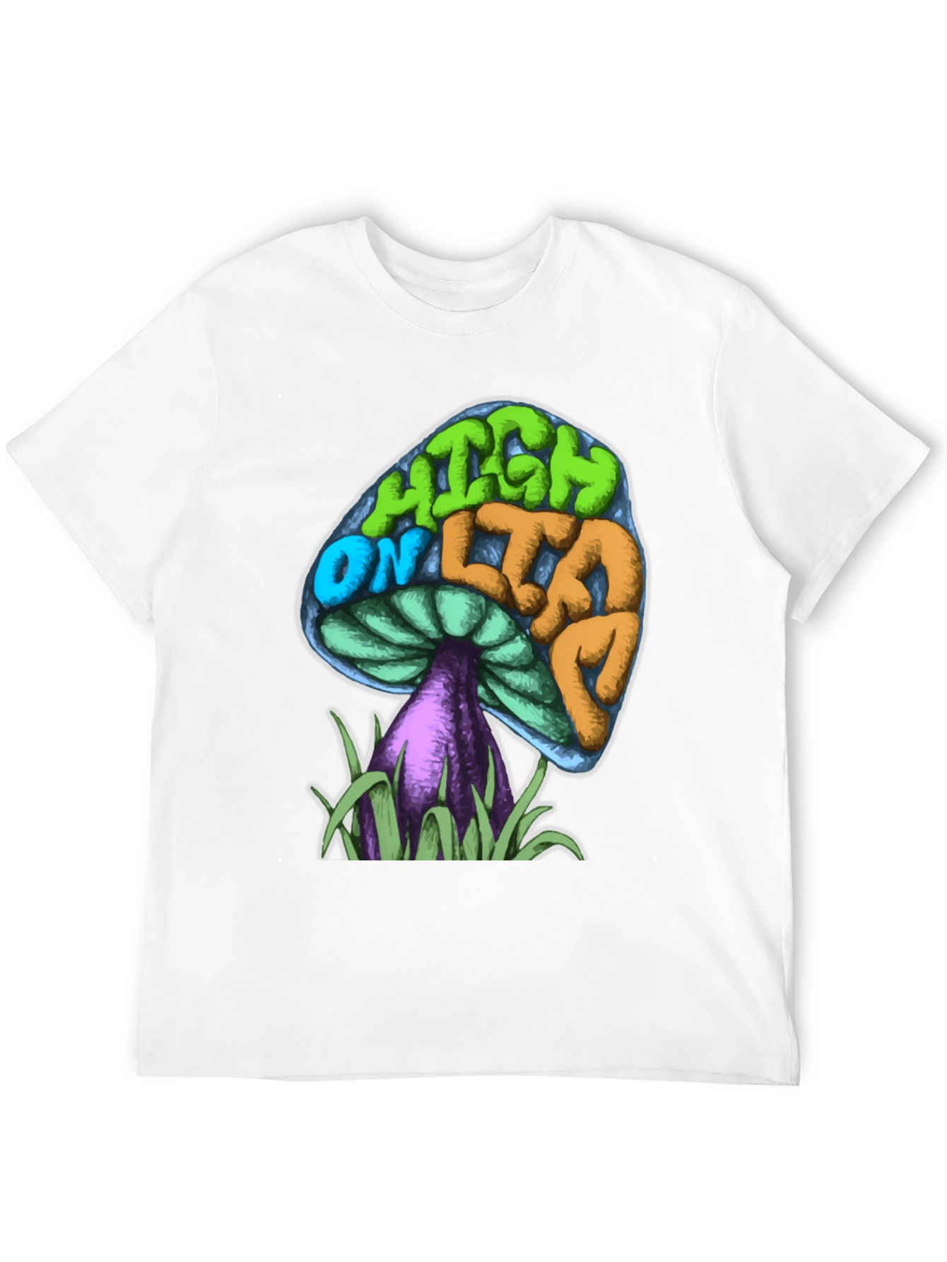 Psychedelic Mushroom Graphic Tee - High On Life