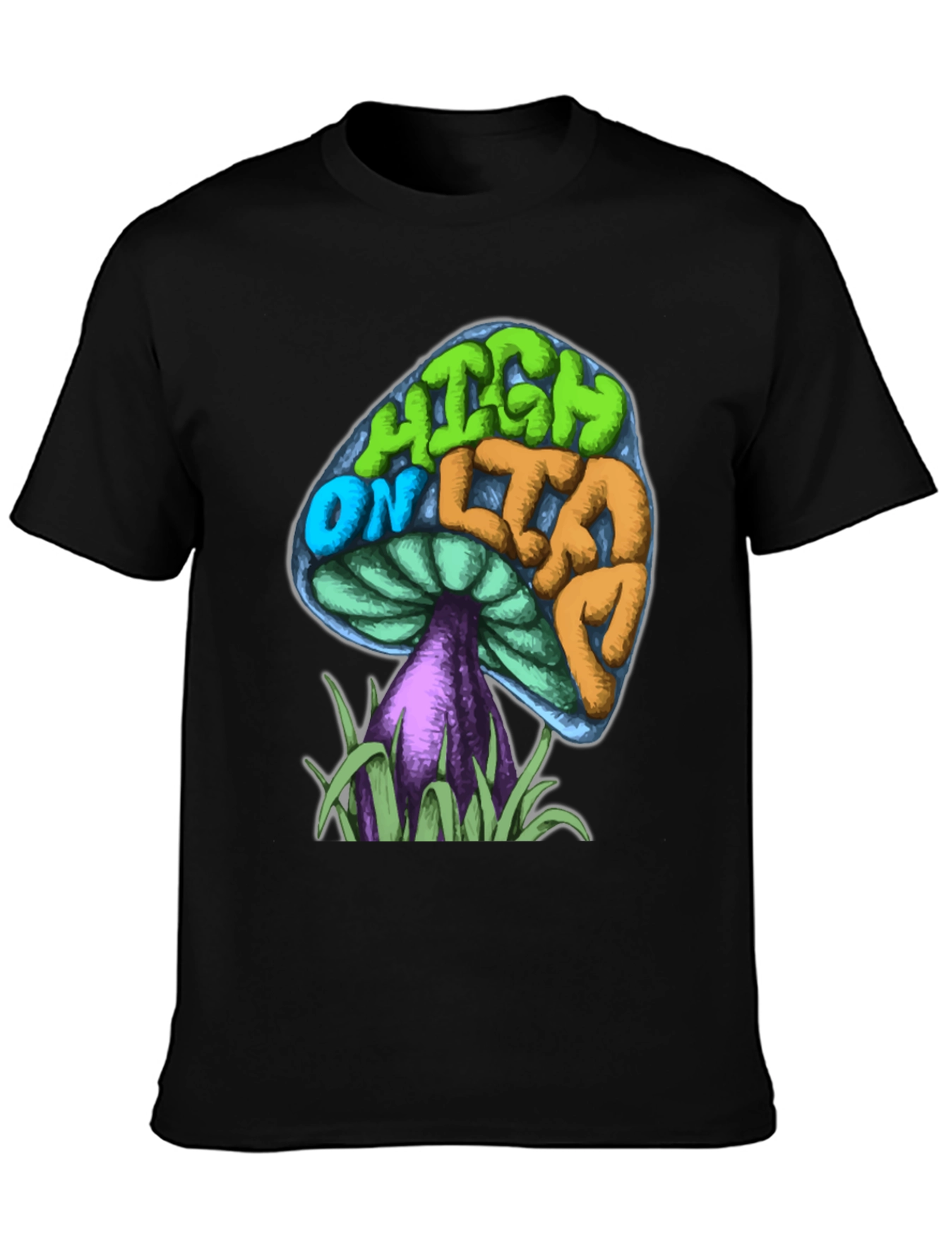 Psychedelic Mushroom Graphic Tee - High On Life