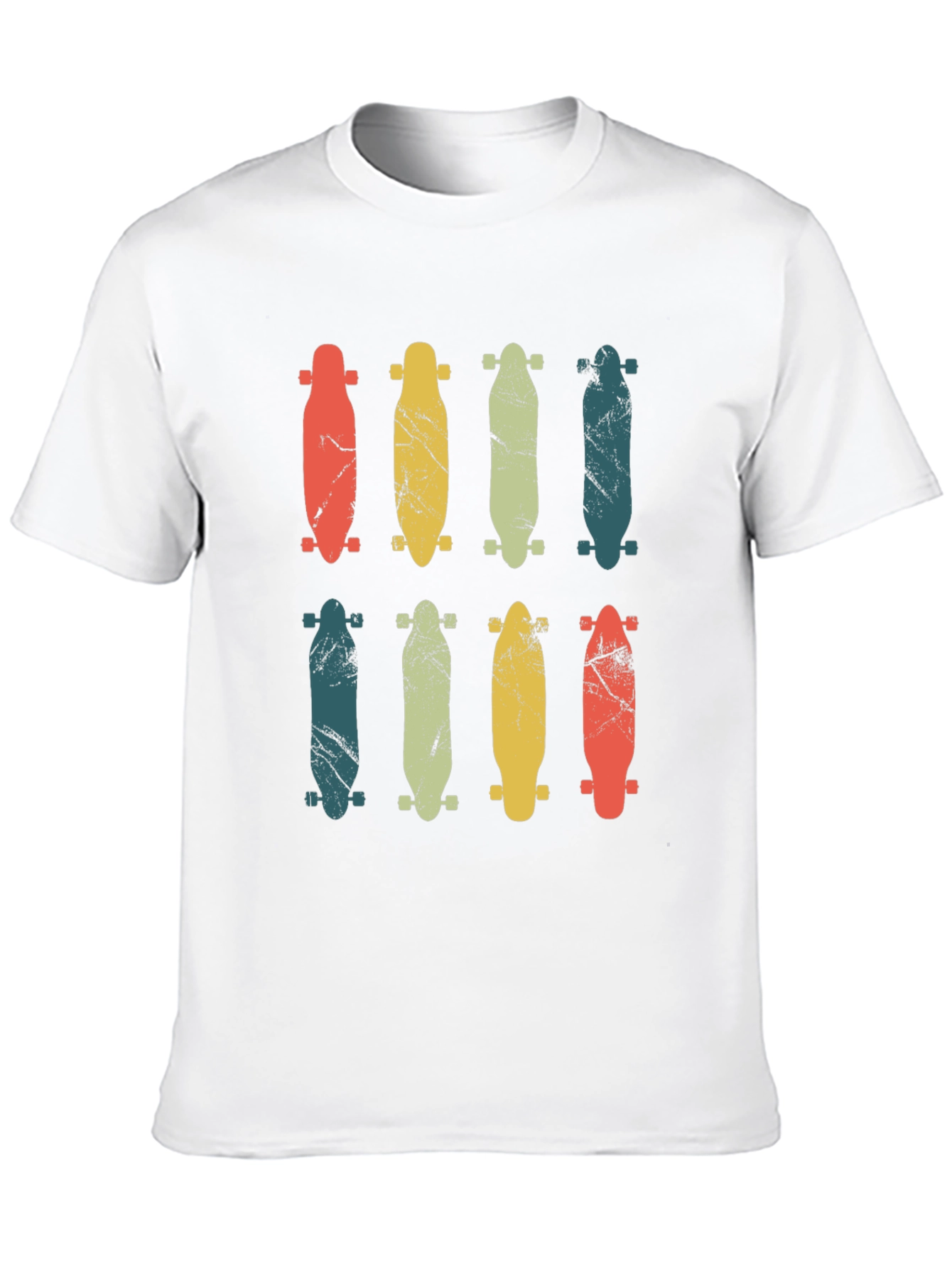Retro Skateboard Graphic T-Shirt