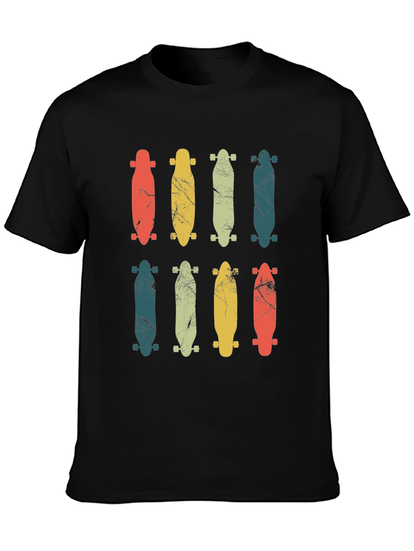 Retro Skateboard Graphic T-Shirt