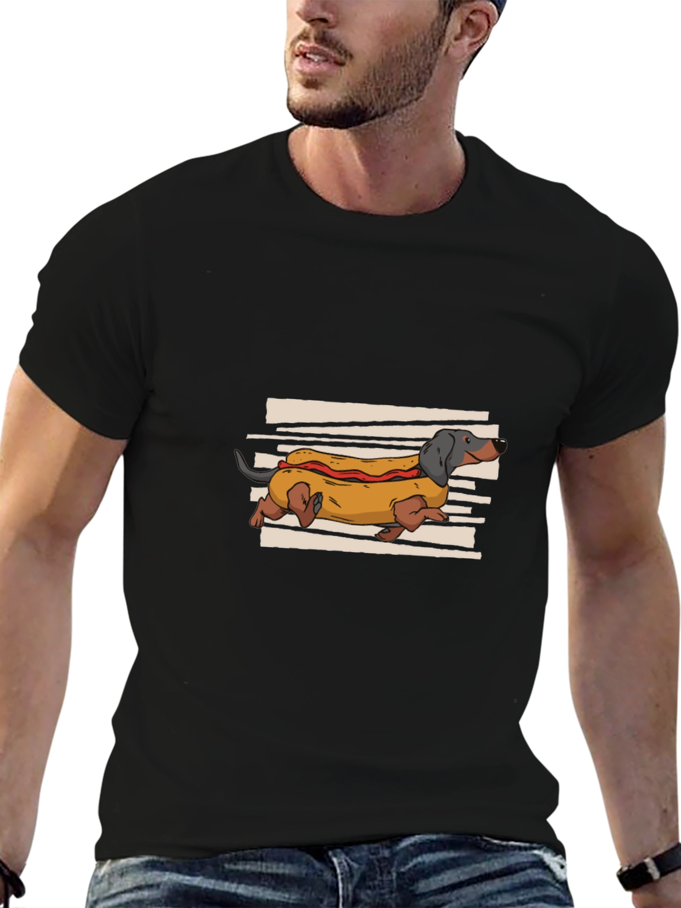 Hot Dog Dachshund Graphic Tee