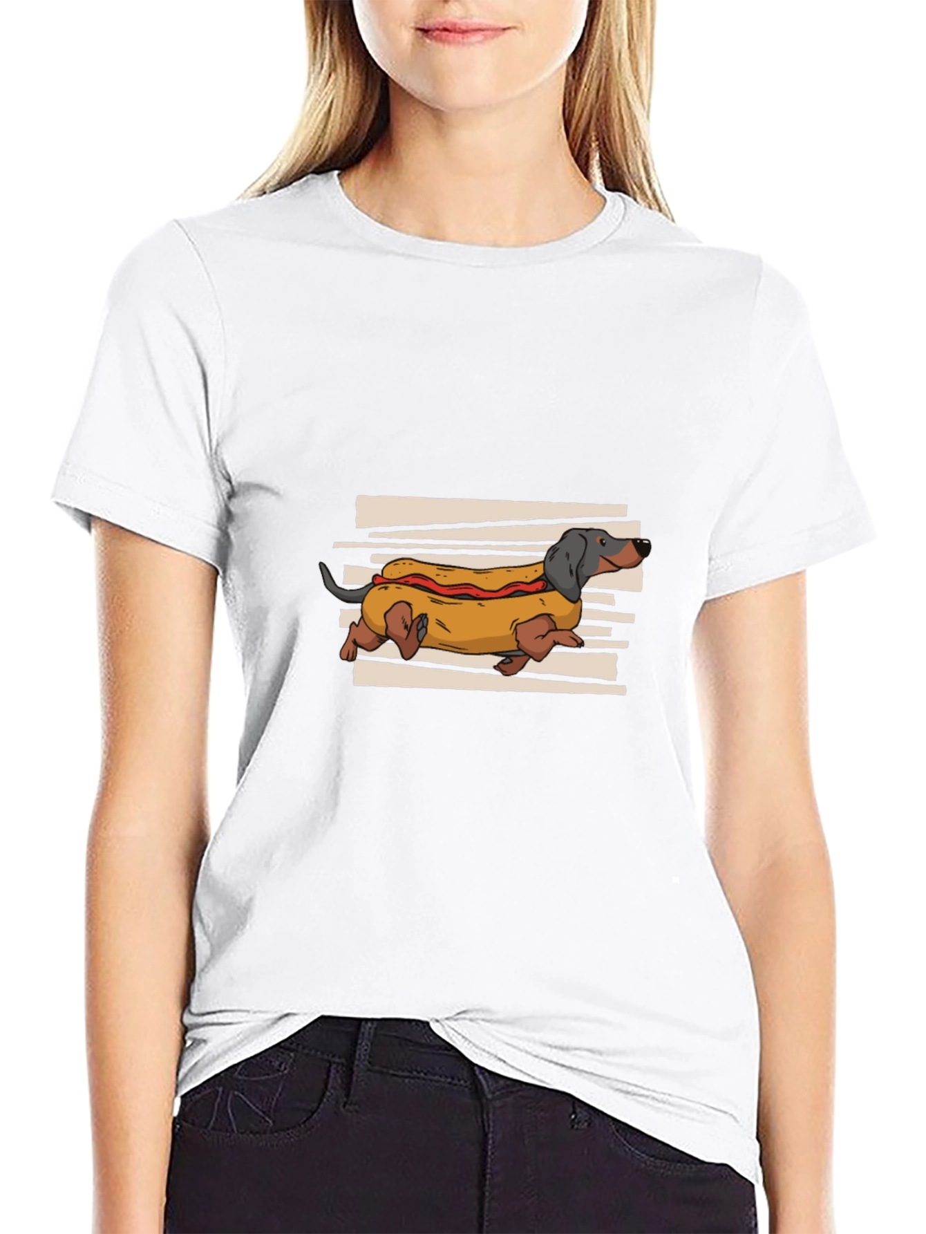 Hot Dog Dachshund Graphic Tee