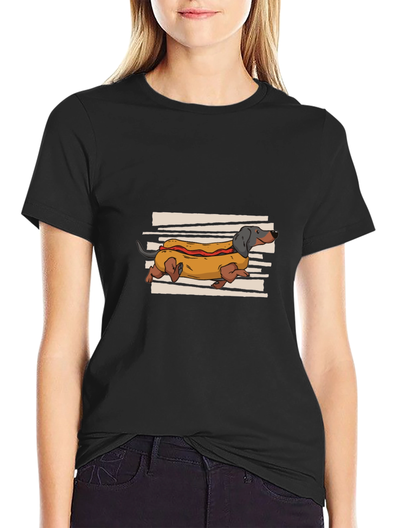 Hot Dog Dachshund Graphic Tee