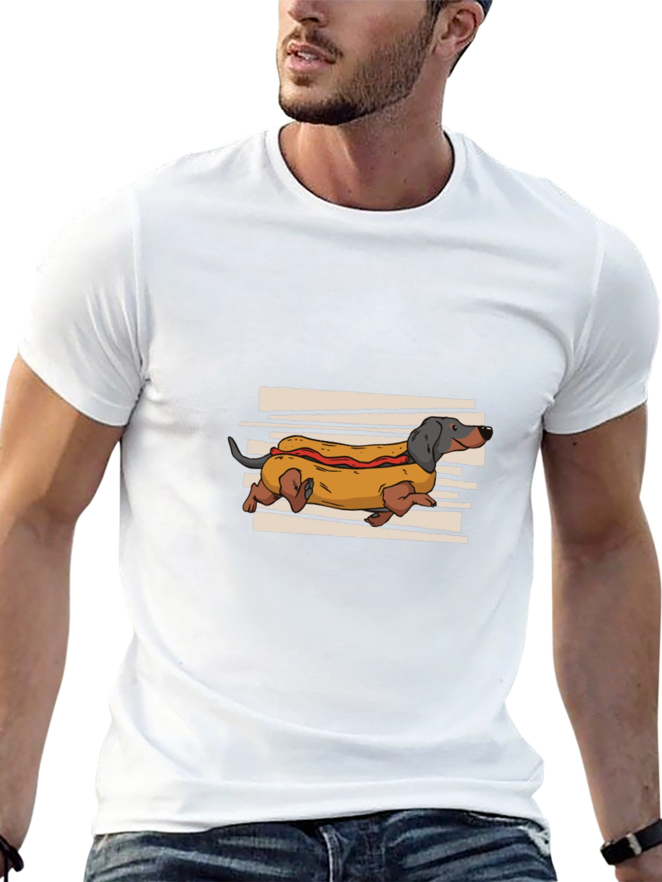 Hot Dog Dachshund Graphic Tee