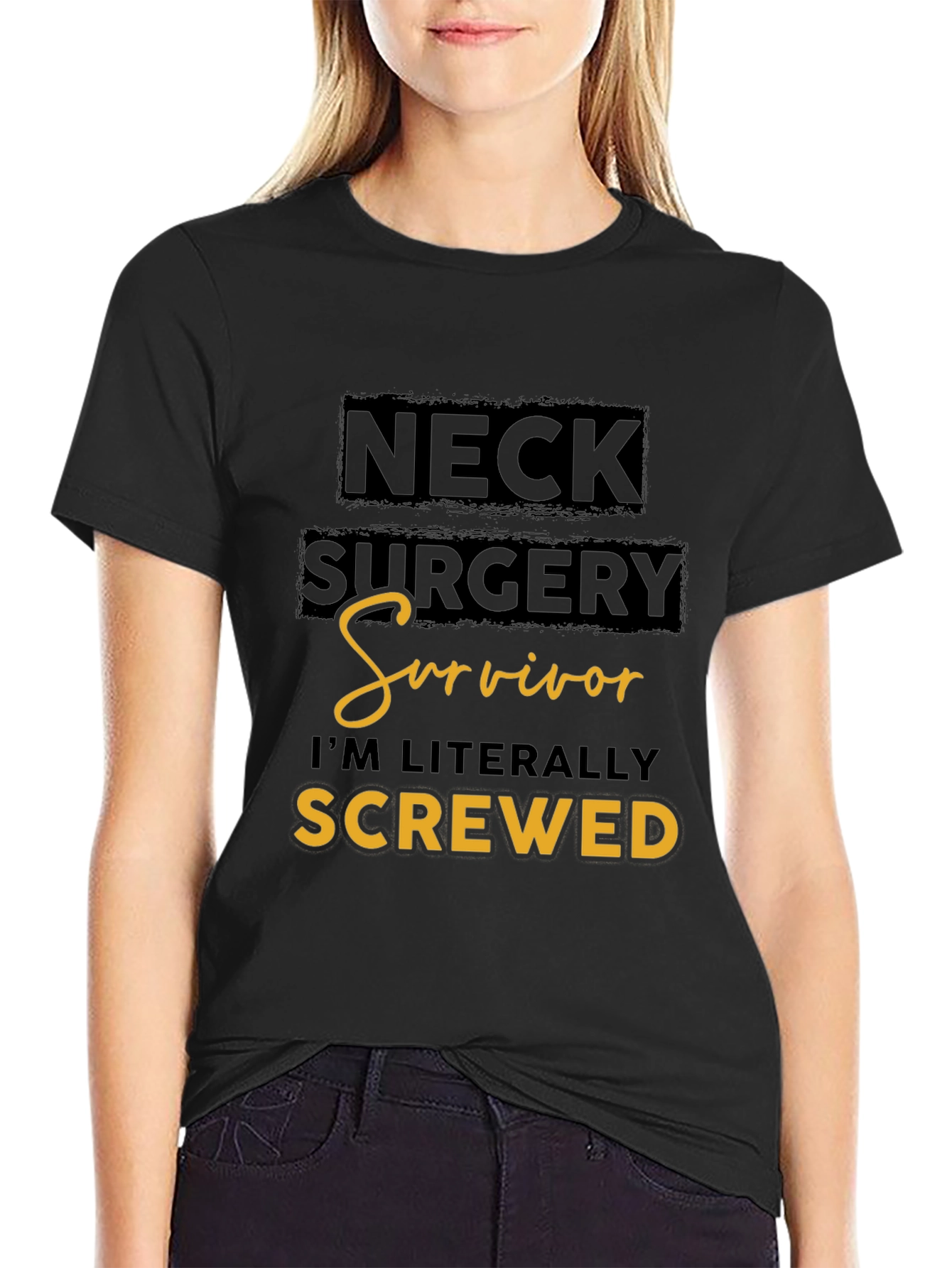 Neck Surgery Survivor Funny T-Shirt