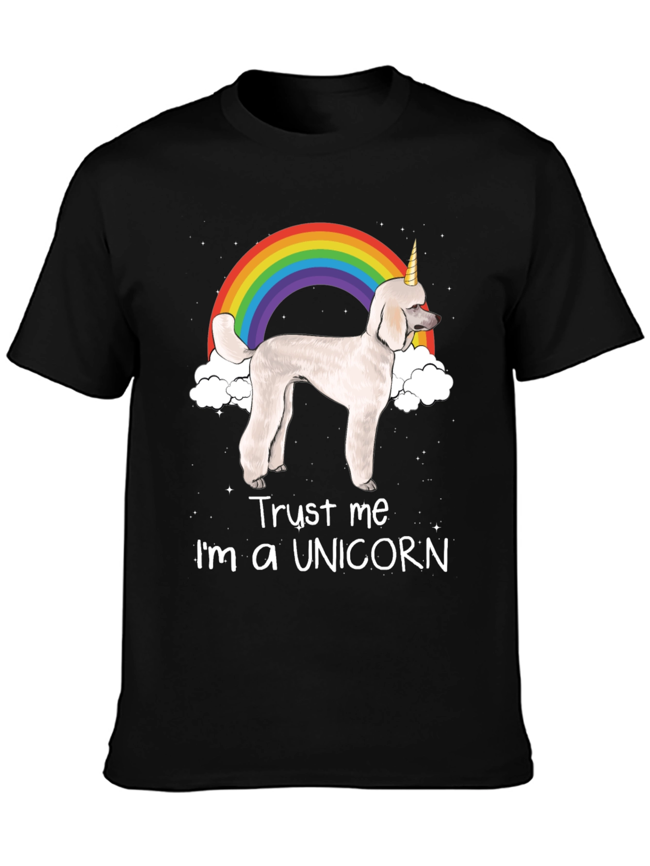 Unicorn Poodle Graphic T-Shirt