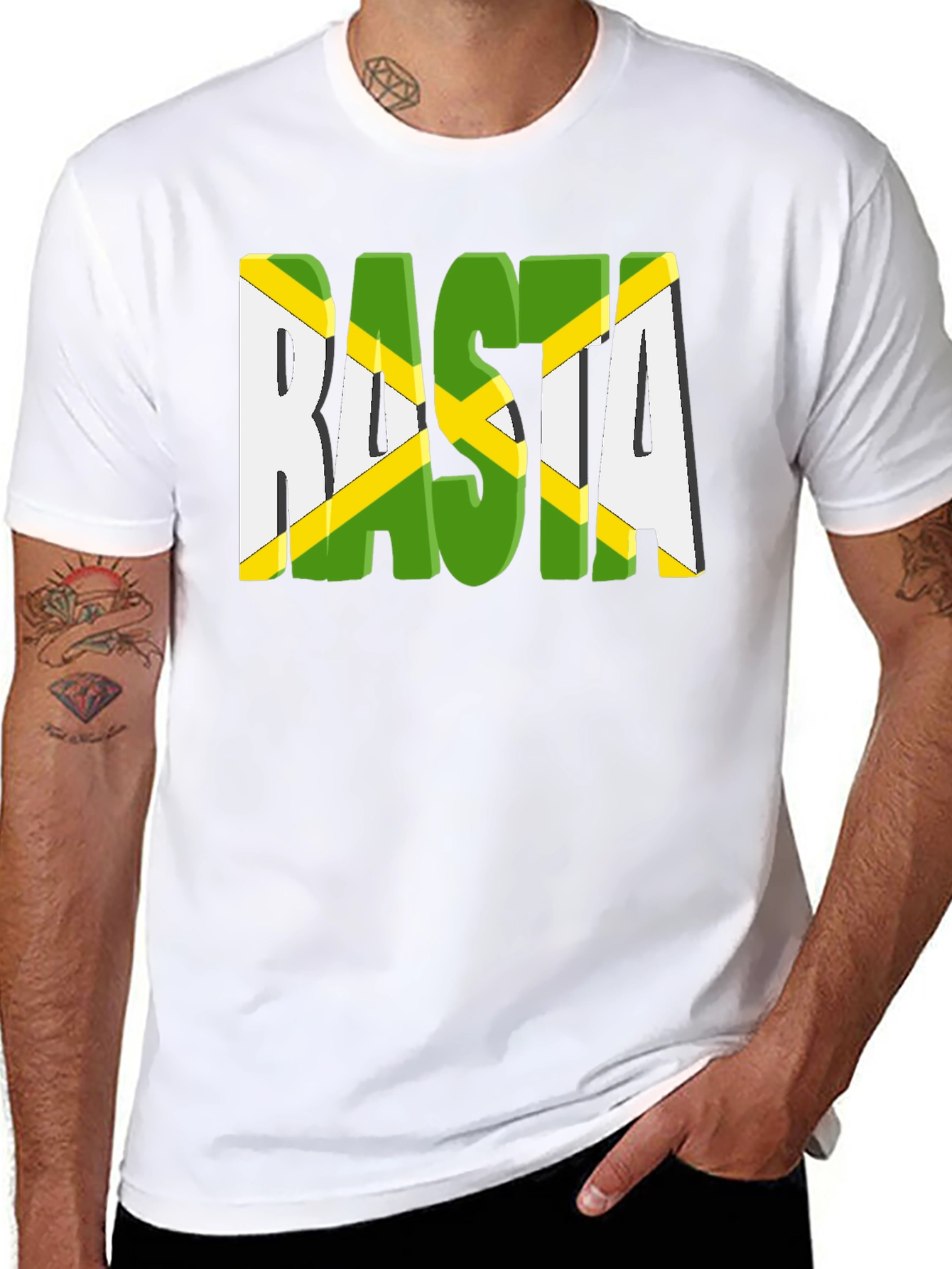 Rasta T-Shirt - Jamaica Inspired Graphic Tee