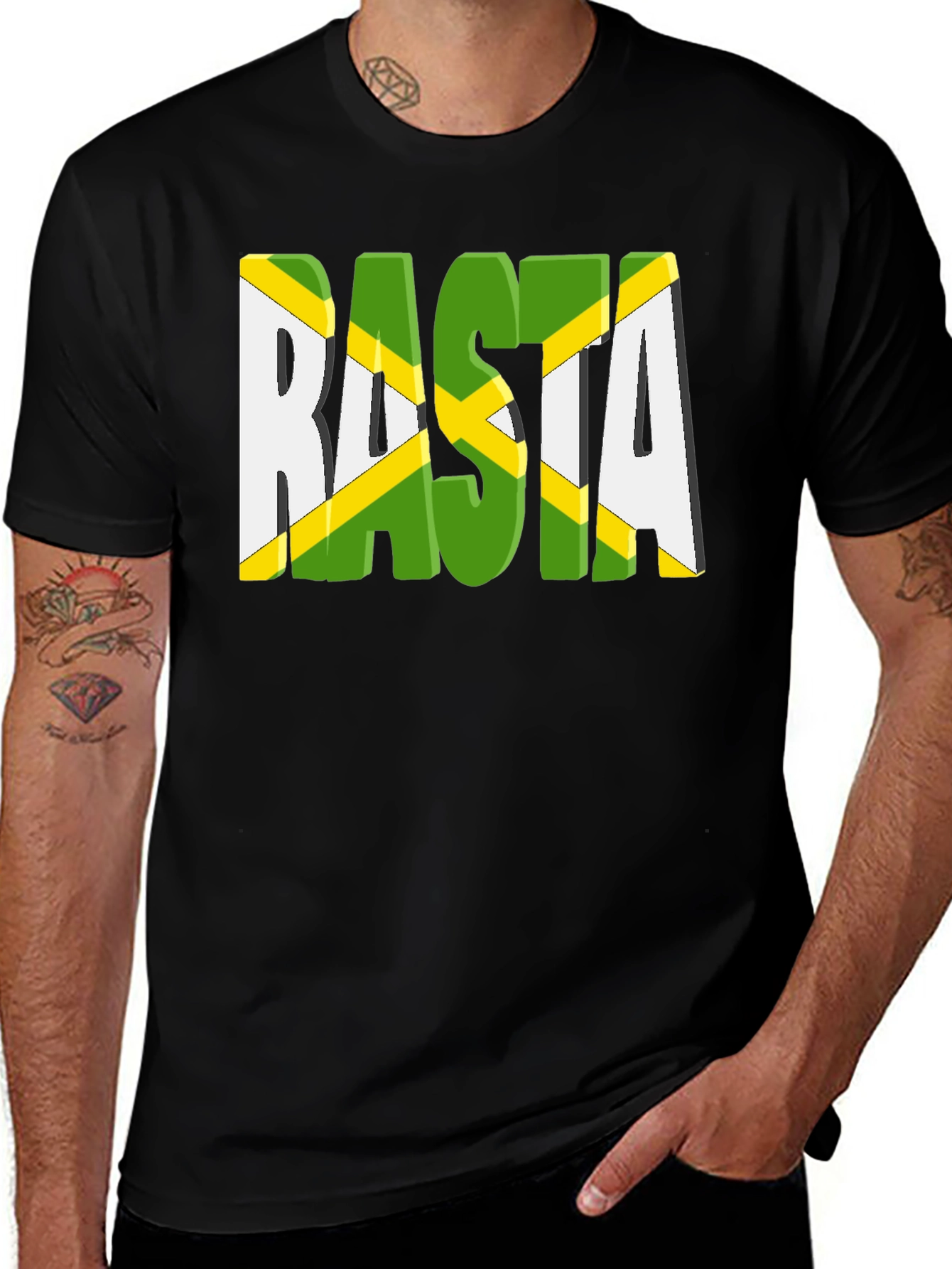 Rasta T-Shirt - Jamaica Inspired Graphic Tee