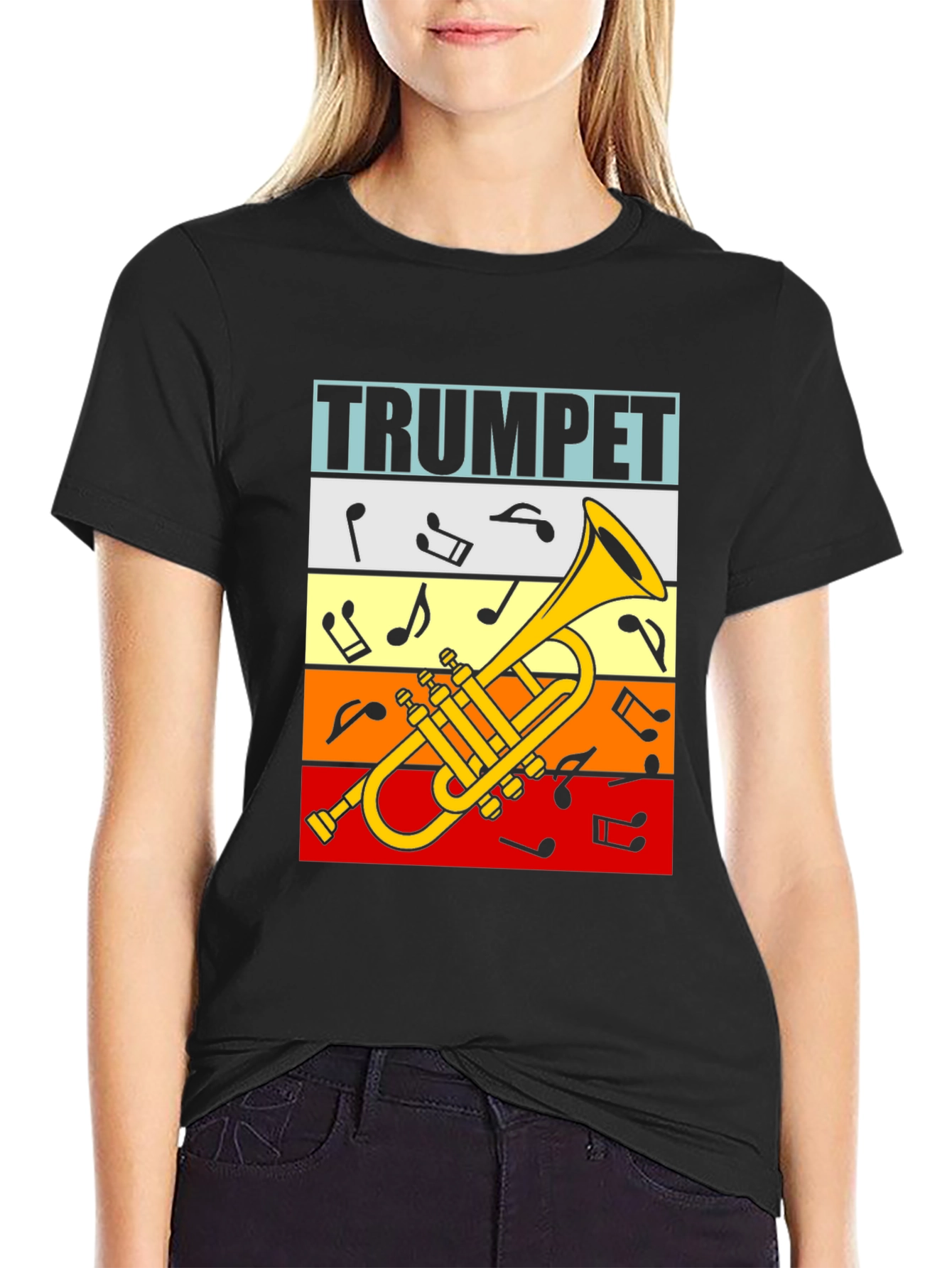 Trumpet Graphic Tee - Music Lover T-Shirt