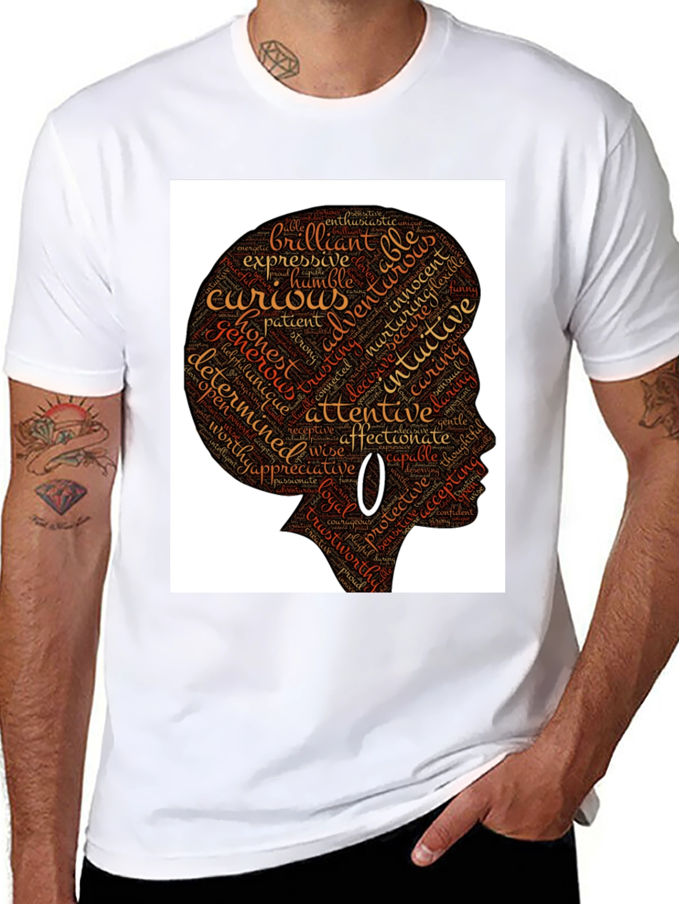 Empowered Woman Word Art T-Shirt