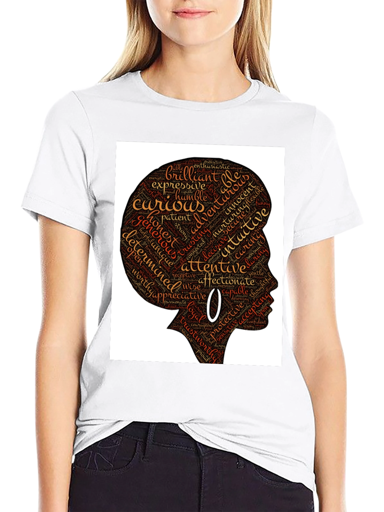 Empowered Woman Word Art T-Shirt