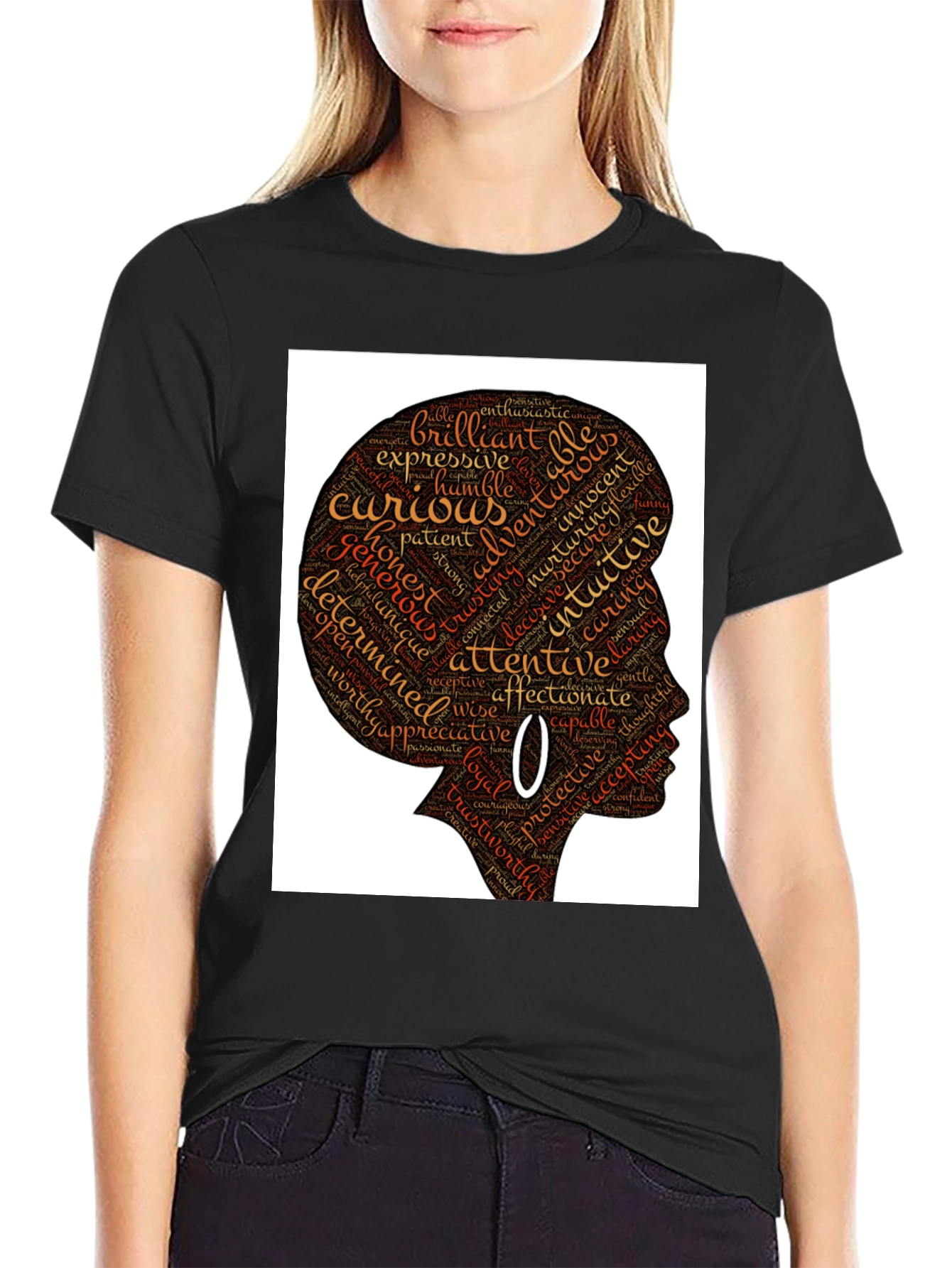 Empowered Woman Word Art T-Shirt