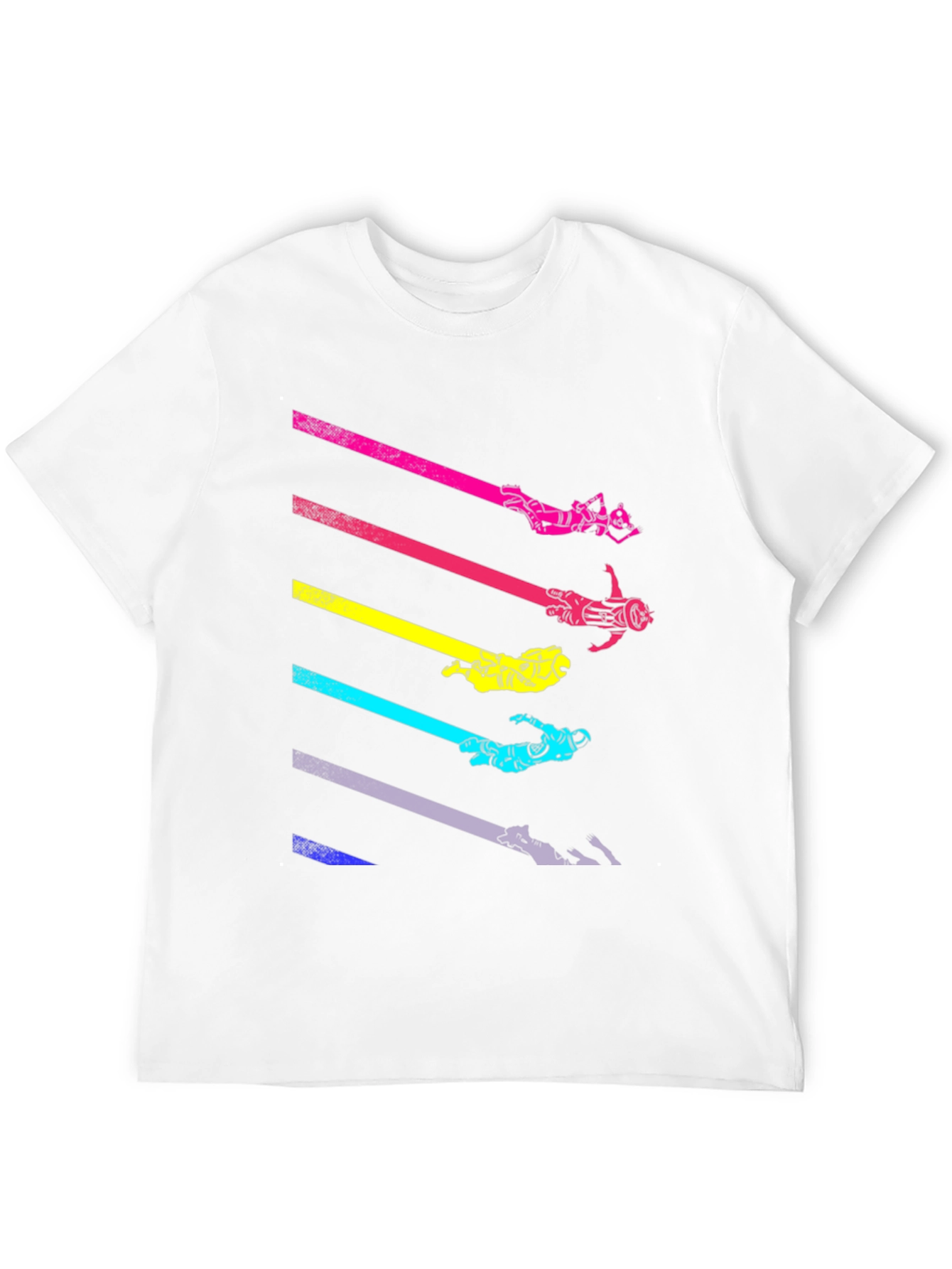 Retro Space Diver Black T-Shirt