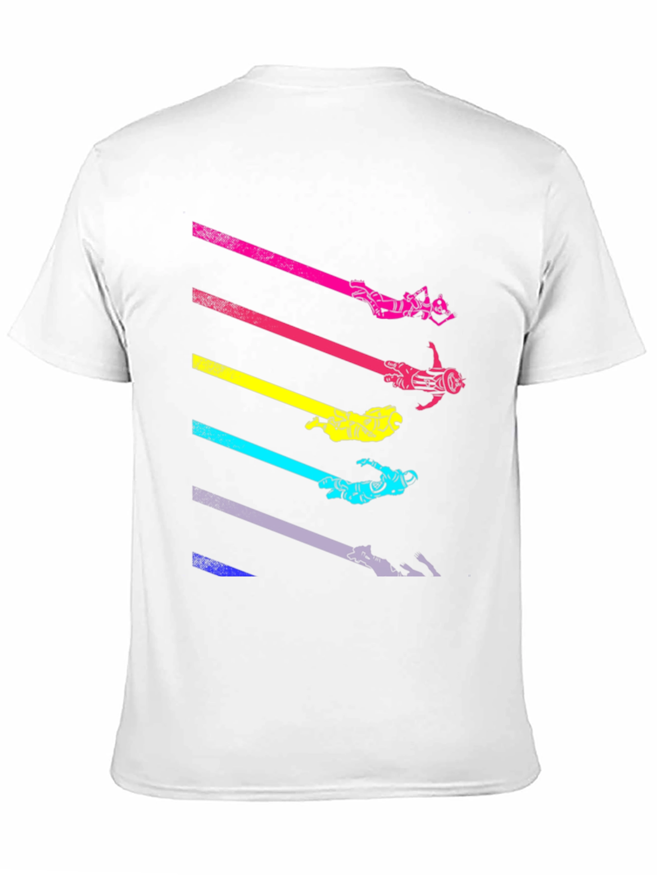 Retro Space Diver Black T-Shirt